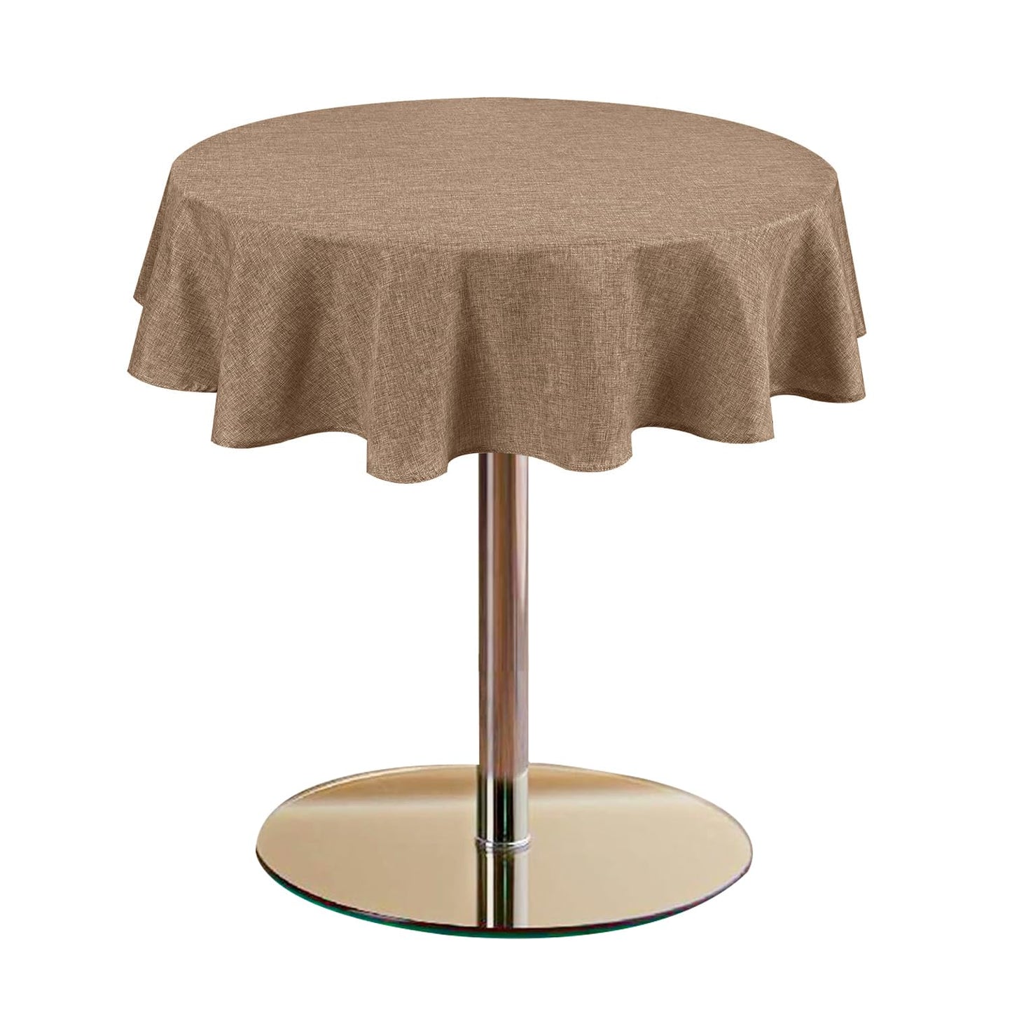 Beige Faux Linen Rectangle Tablecloth 60 x 102 Inch for Dining Room | Linen Texture Table Cover, Wrinkle and Stain Resistant, Durable and Washable Table Cloth for Kitchen Party Home Decor