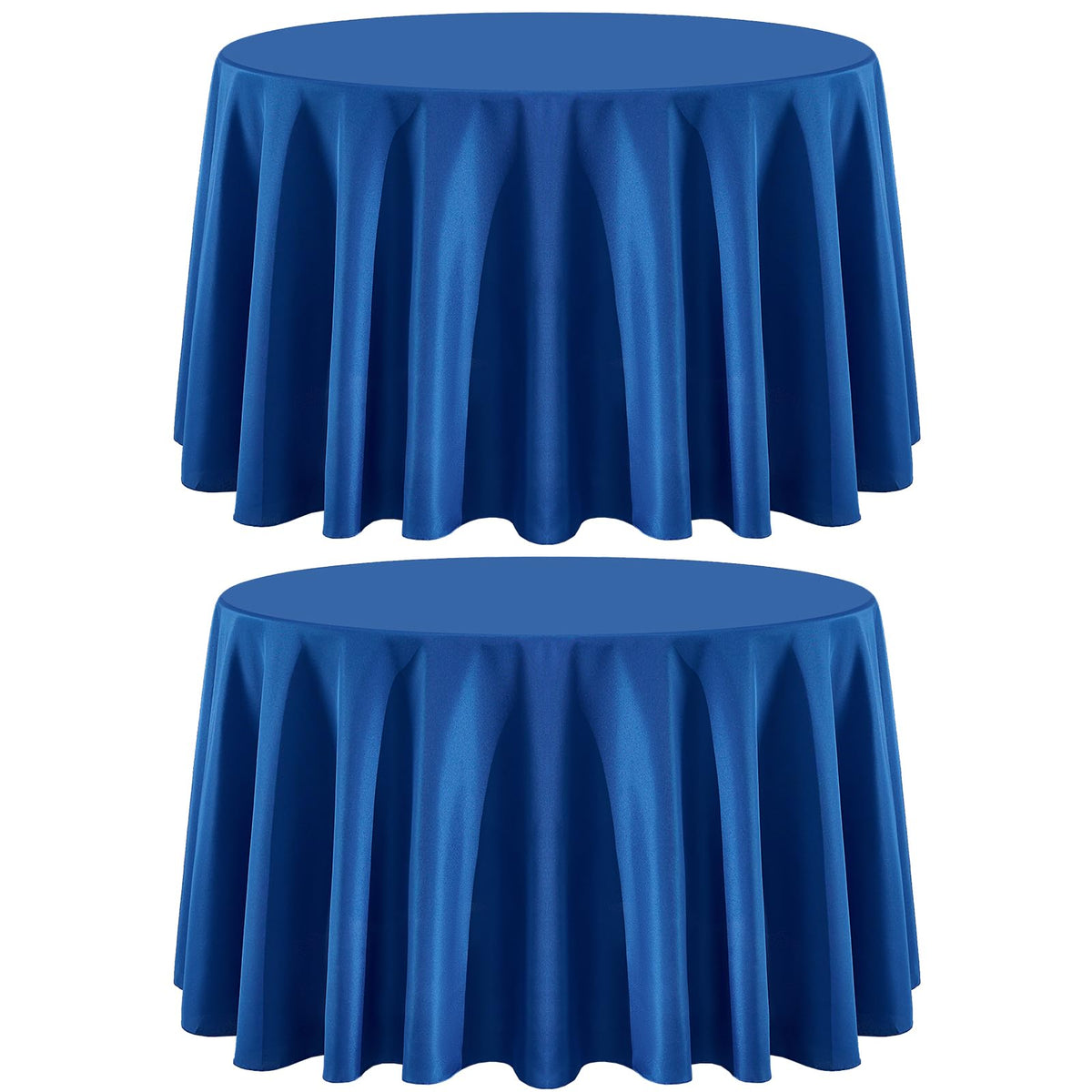8 Pack Ivory Round Tablecloths 120 Inch for Dining Tables | Washable Decorative Linen Polyester Table Cover for Banquets Buffets Parties and Weddings