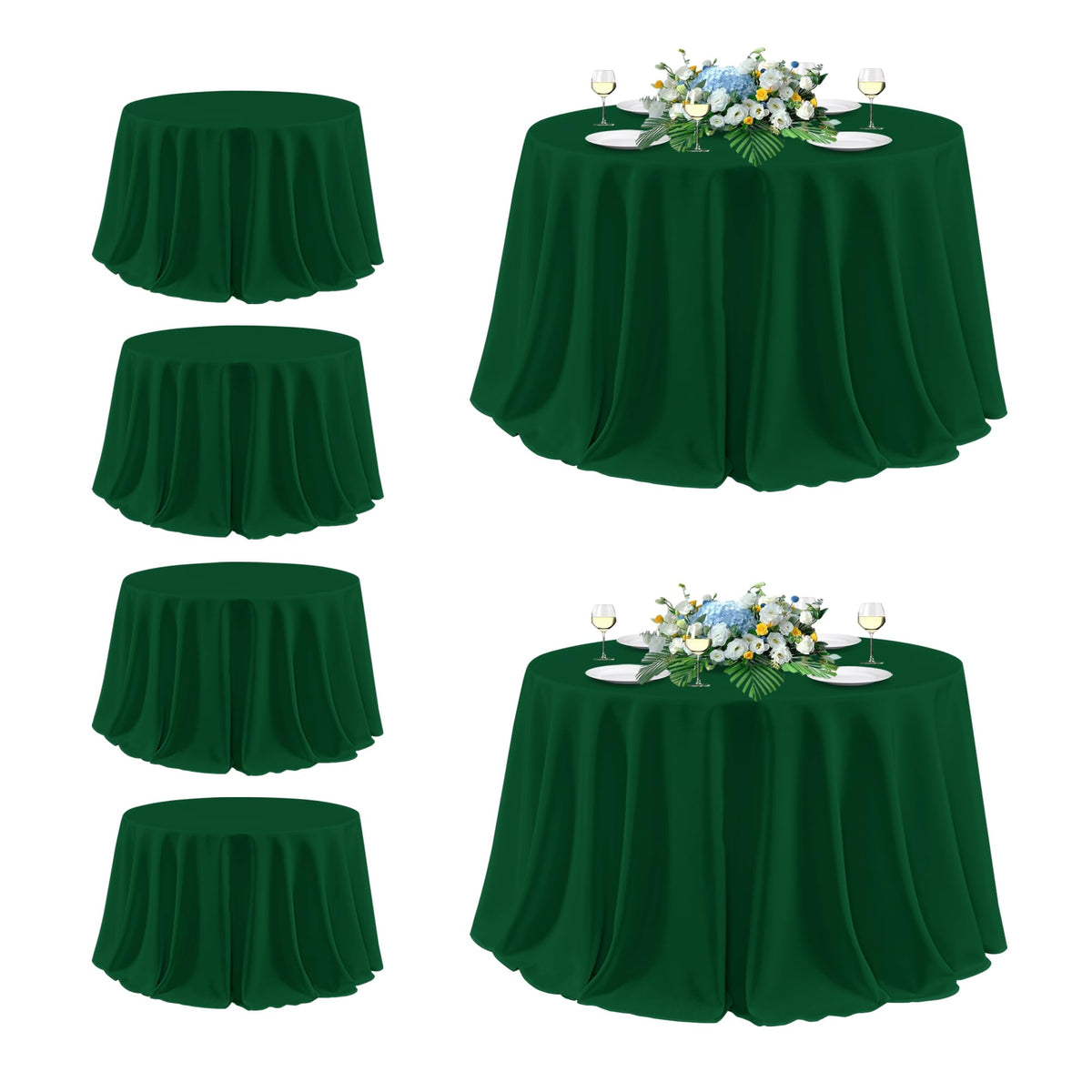 sancua 2 Pack White Table Cloth 60x102 Inch for 6 Feet Rectangle Tables | Stain and Wrinkle Resistant Washable Polyester Tablecloth Cover for Dining Tables, Wedding Buffet Parties and Camping