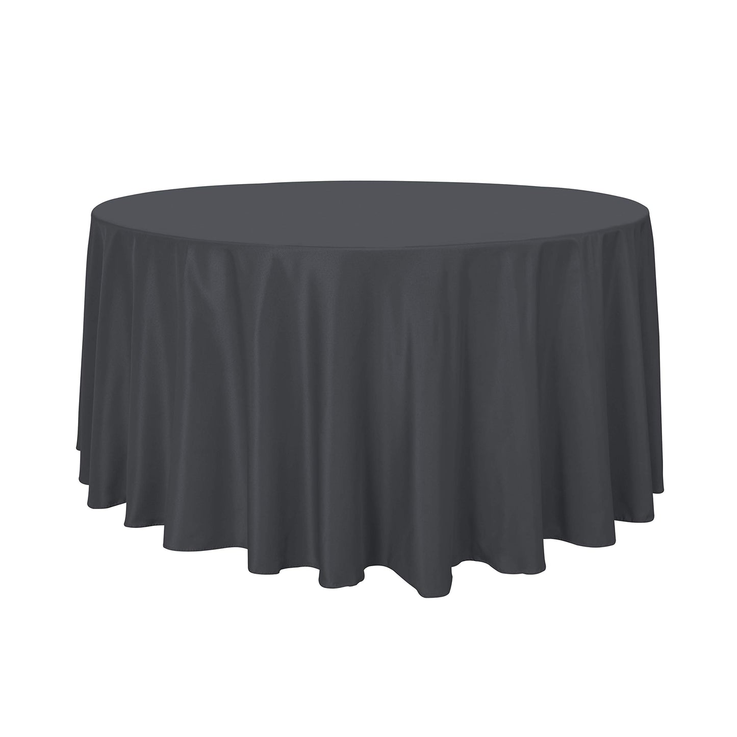 sancua White Round Tablecloth 60 Inch Diameter for 20-48 Inch Tables | Water Resistant Spill Proof, Washable Polyester Cloth Decorative Fabric Cover, For Dining, Buffet Parties and Camping