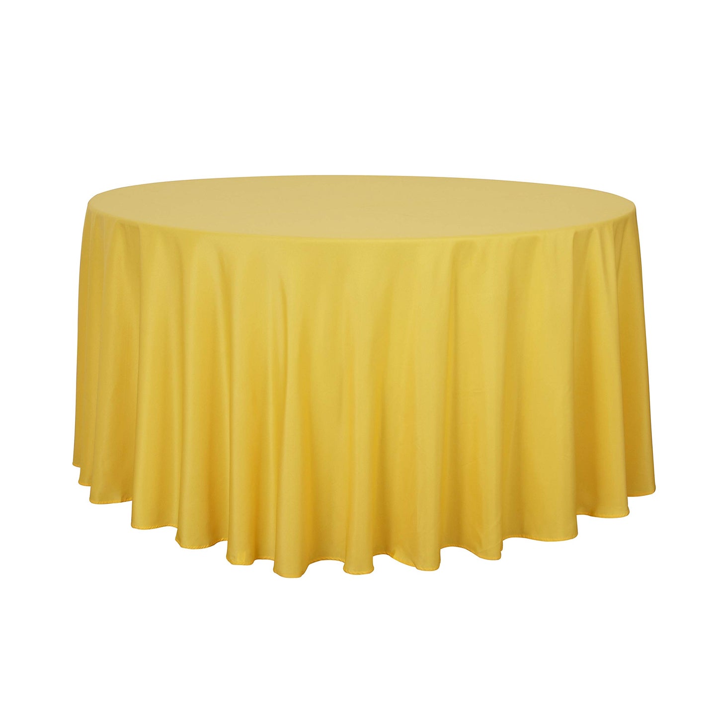 sancua White Round Tablecloth 60 Inch Diameter for 20-48 Inch Tables | Water Resistant Spill Proof, Washable Polyester Cloth Decorative Fabric Cover, For Dining, Buffet Parties and Camping