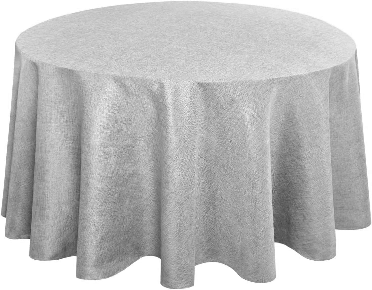 Beige Faux Linen Rectangle Tablecloth 60 x 102 Inch for Dining Room | Linen Texture Table Cover, Wrinkle and Stain Resistant, Durable and Washable Table Cloth for Kitchen Party Home Decor