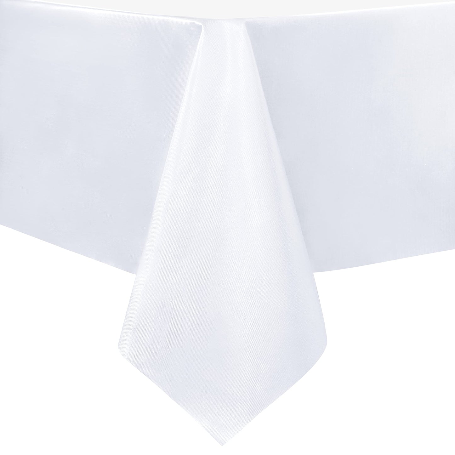 sancua Clear Plastic Table Cover Protector Waterproof Tablecloth 60x84 Inch | Vinyl PVC Rectangle Table Cloth, Oil Spill Proof Wipe Clean, For Dining Tables, Parties & Camping, Crystal Clear