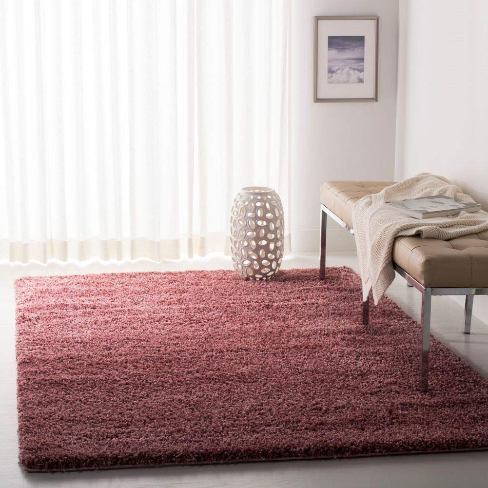 SAFAVIEH California Shag Collection Area Rug - 8' x 10', Ivory, Non-Shedding & Easy to Clean, Ultra Plush Thick Pile, Ideal for Living Room, Bedroom, Dining Space (SG151-1212)