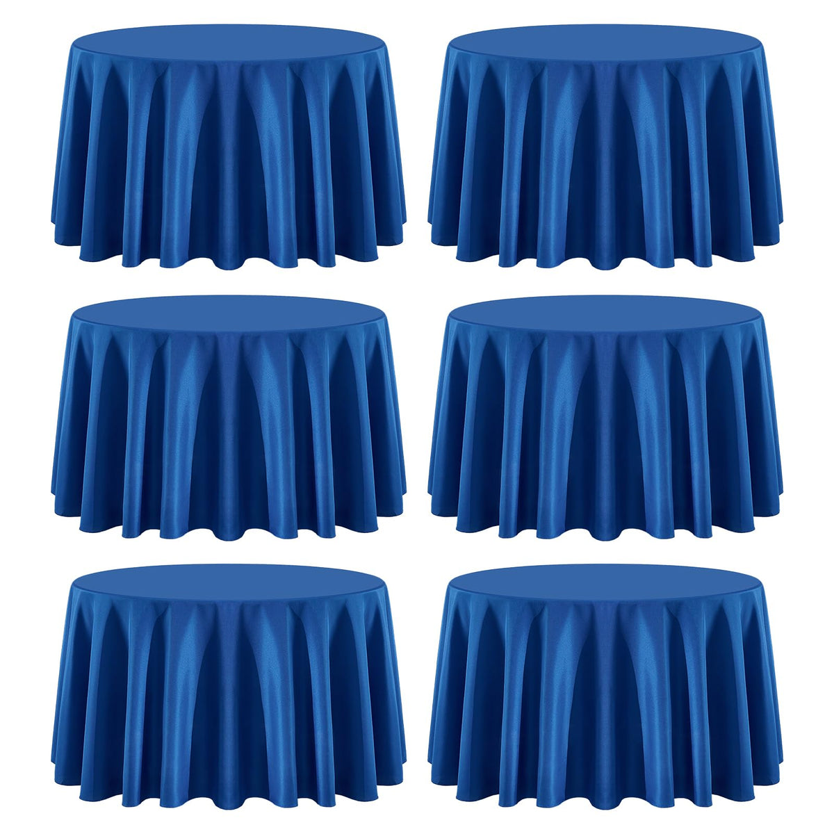 8 Pack Ivory Round Tablecloths 120 Inch for Dining Tables | Washable Decorative Linen Polyester Table Cover for Banquets Buffets Parties and Weddings