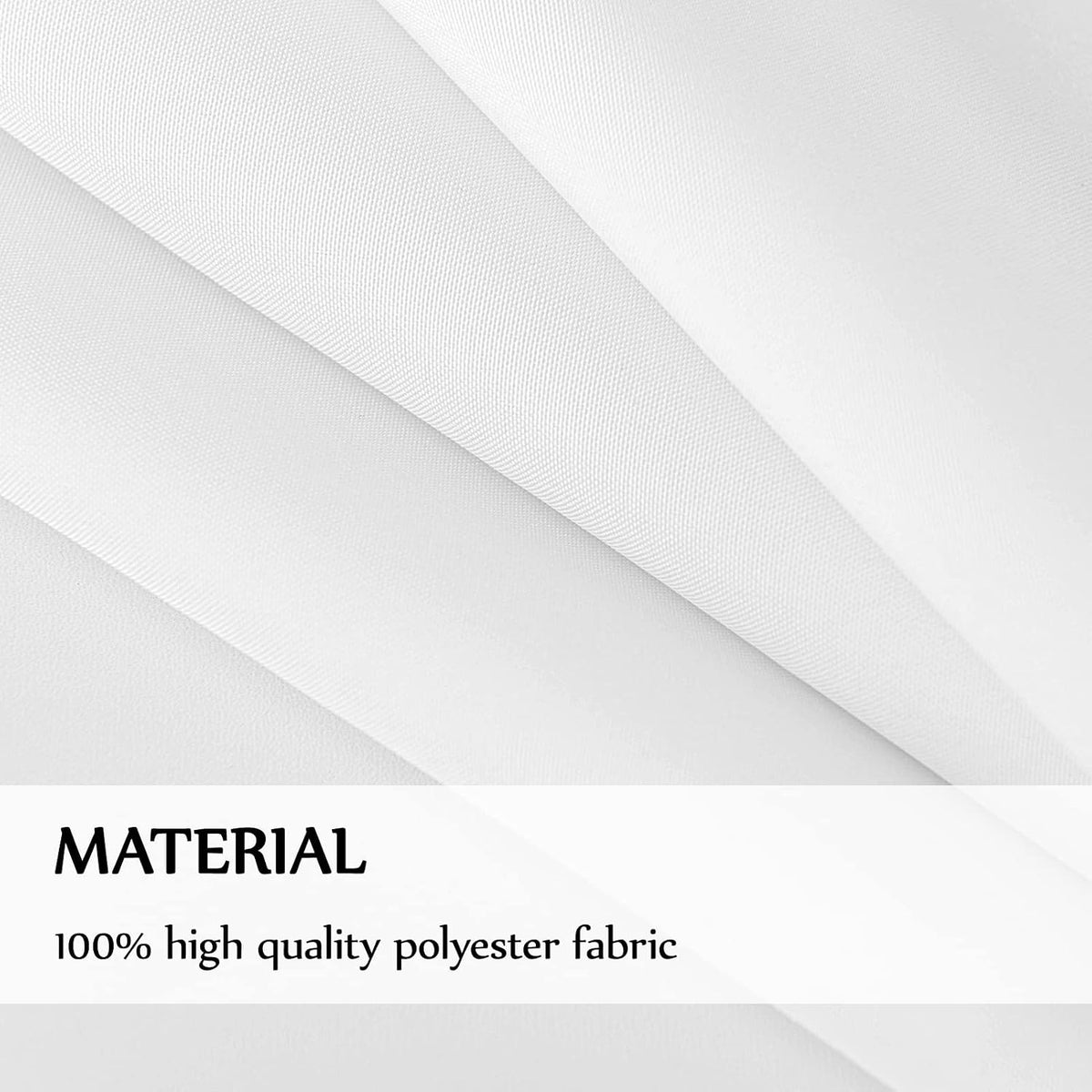 1 Pack White Rectangle Tablecloths 60x84 Inch for 4ft Tables | Washable Decorative Linen Polyester Table Cover for Dining Tables, Banquets Buffets Parties and Weddings