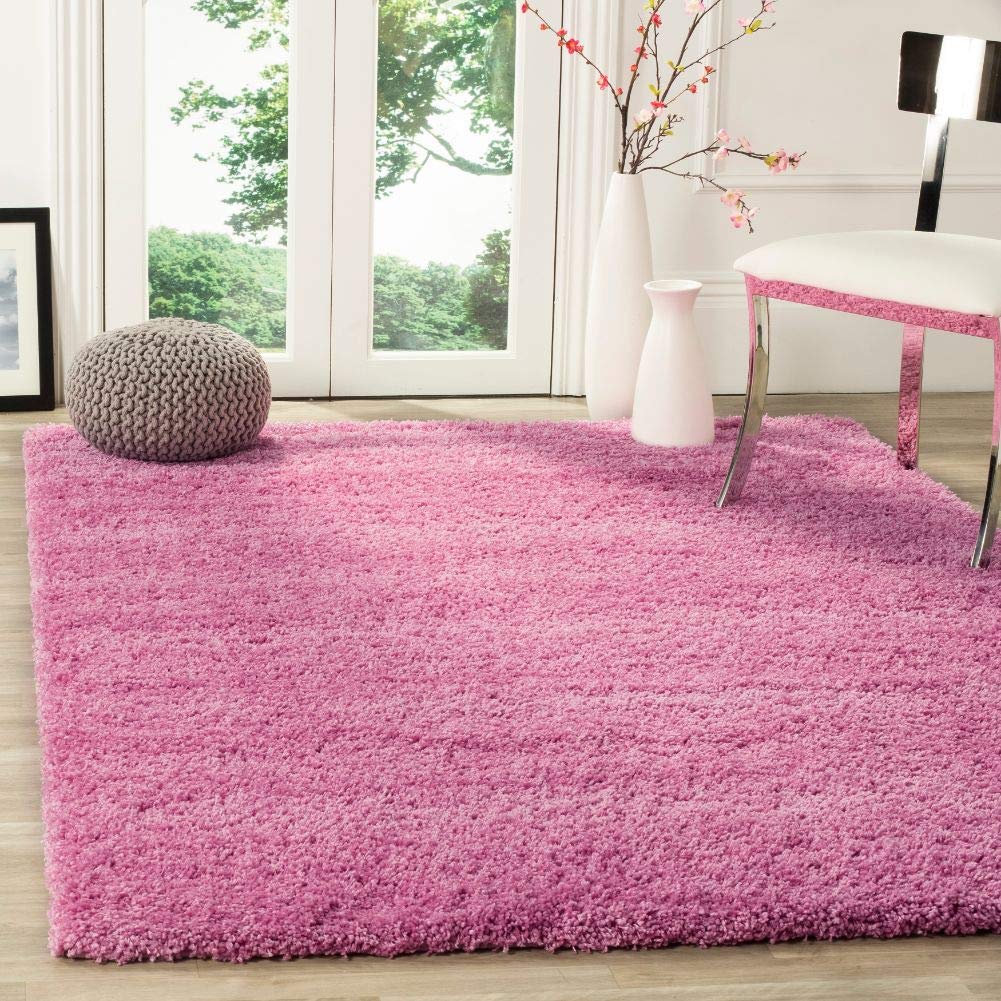 SAFAVIEH California Shag Collection Area Rug - 8' x 10', Ivory, Non-Shedding & Easy to Clean, Ultra Plush Thick Pile, Ideal for Living Room, Bedroom, Dining Space (SG151-1212)