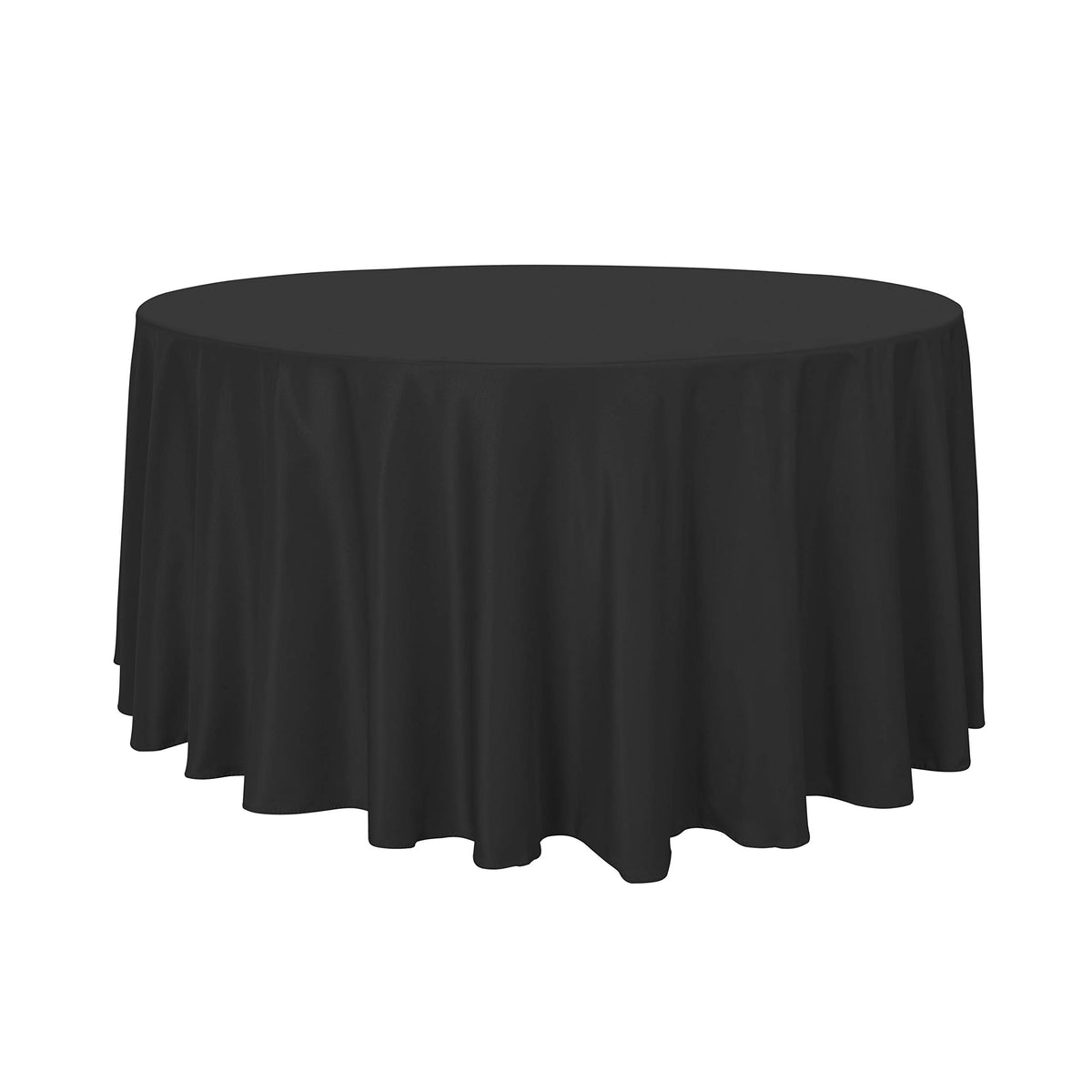 sancua White Round Tablecloth 60 Inch Diameter for 20-48 Inch Tables | Water Resistant Spill Proof, Washable Polyester Cloth Decorative Fabric Cover, For Dining, Buffet Parties and Camping