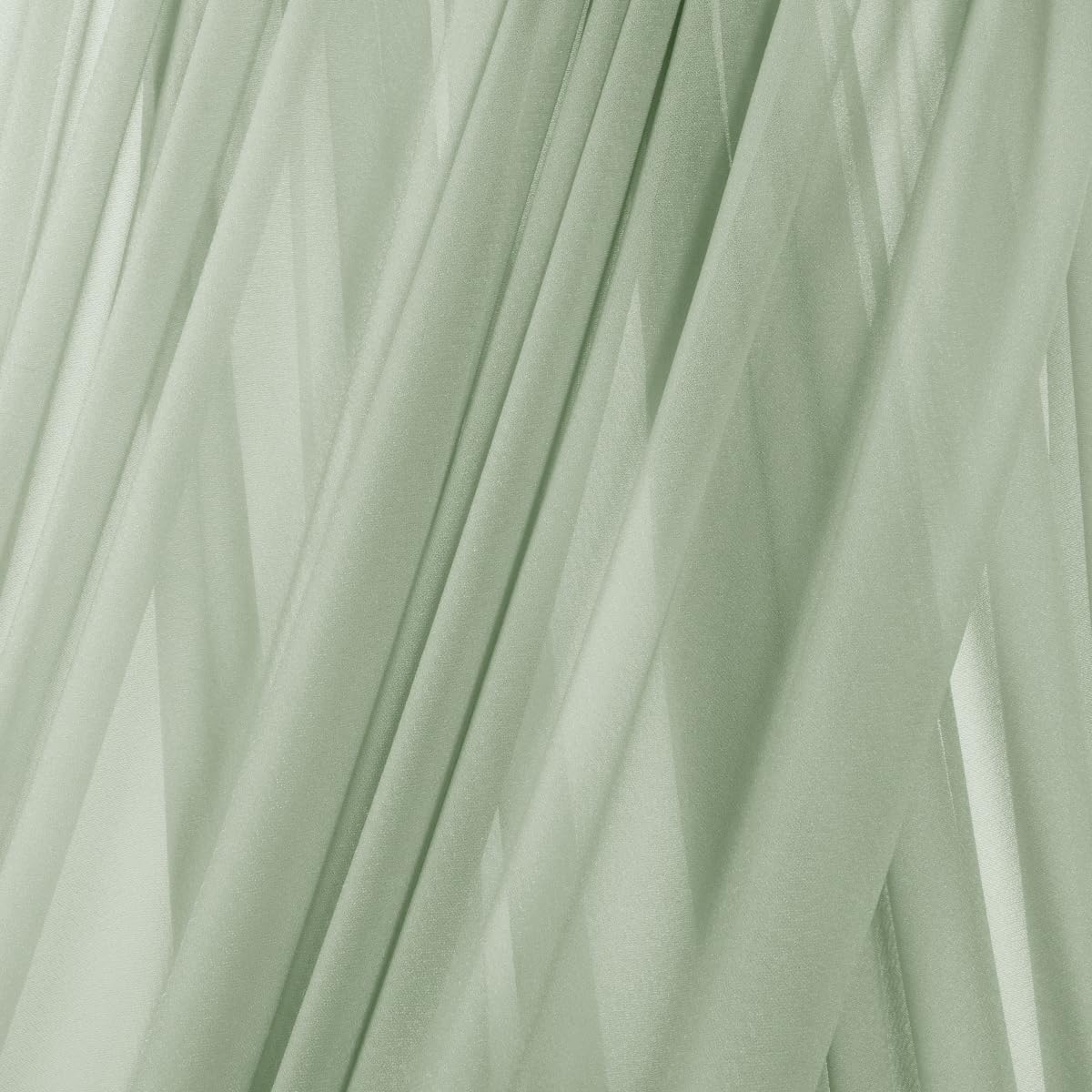 Sheer Gauze Wedding Arch Draping Fabric 29" x 20 FT 4 Panel Sage Green | Shimmery Gauze Drapes, Airy Backdrop Curtains, 6.6 Yard Outdoor Drapery Panels, Photo Background, Wedding Church Events Decor