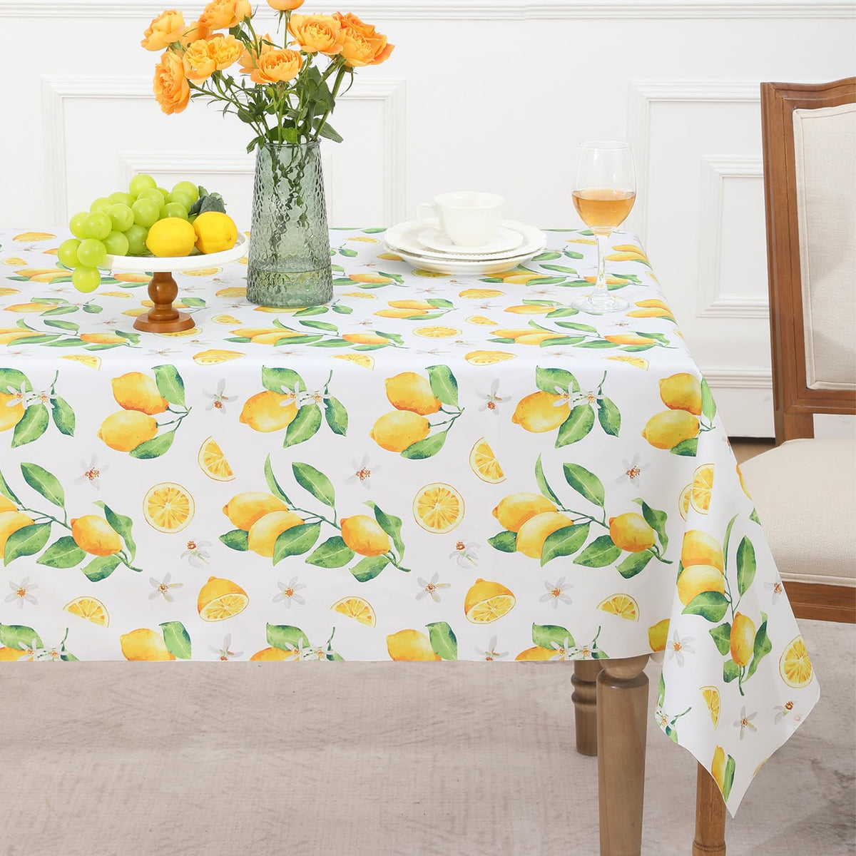 Romanstile Rectangle Vinyl Tablecloth, 100% Waterproof Buffalo Gingham Plastic Table Cloth, Heavy Duty Wipeable Checkered Table Covers for Outdoor, Camping, Picnic, Patio - 54 x 78, Light Blue