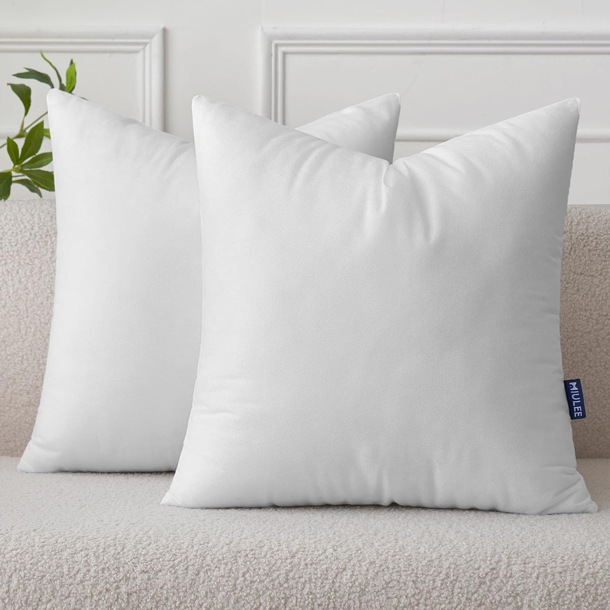 MIULEE Pillow Insert 12x20 Inch Decorative Rectangle Throw Pillow Insert | Premium Fluffy Pillow Forms Sham Stuffer for Sofa Couch Living Room