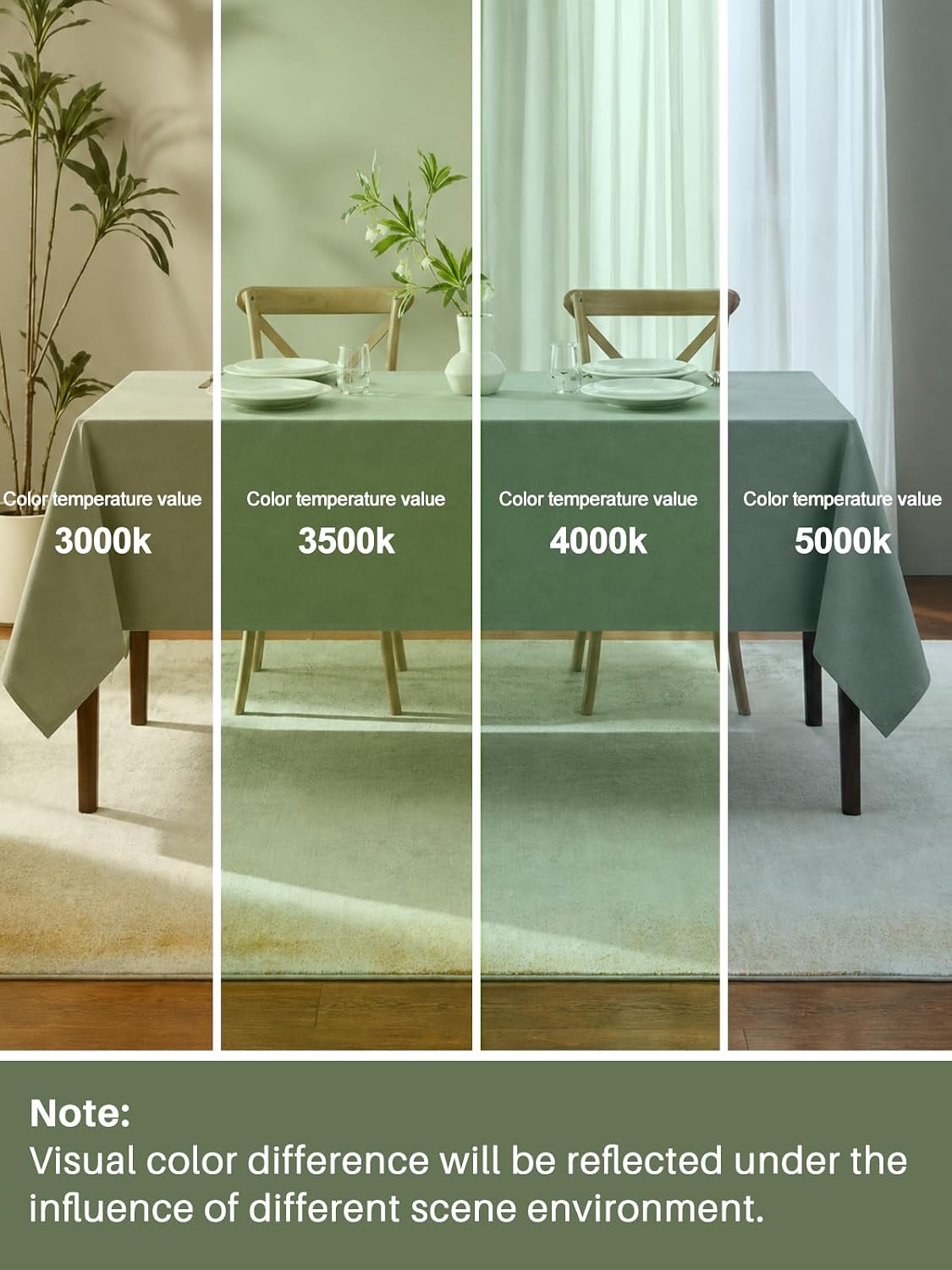 IVAPUPU Textured Linen Rectangle Table Cloth, Sage Green, 52 x 70 Inch | Waterproof Wrinkle-free & Wipeable Tablecloths Rectangular, for Kitchen Wedding Outdoor Birthday Dining Farmhouse Decor