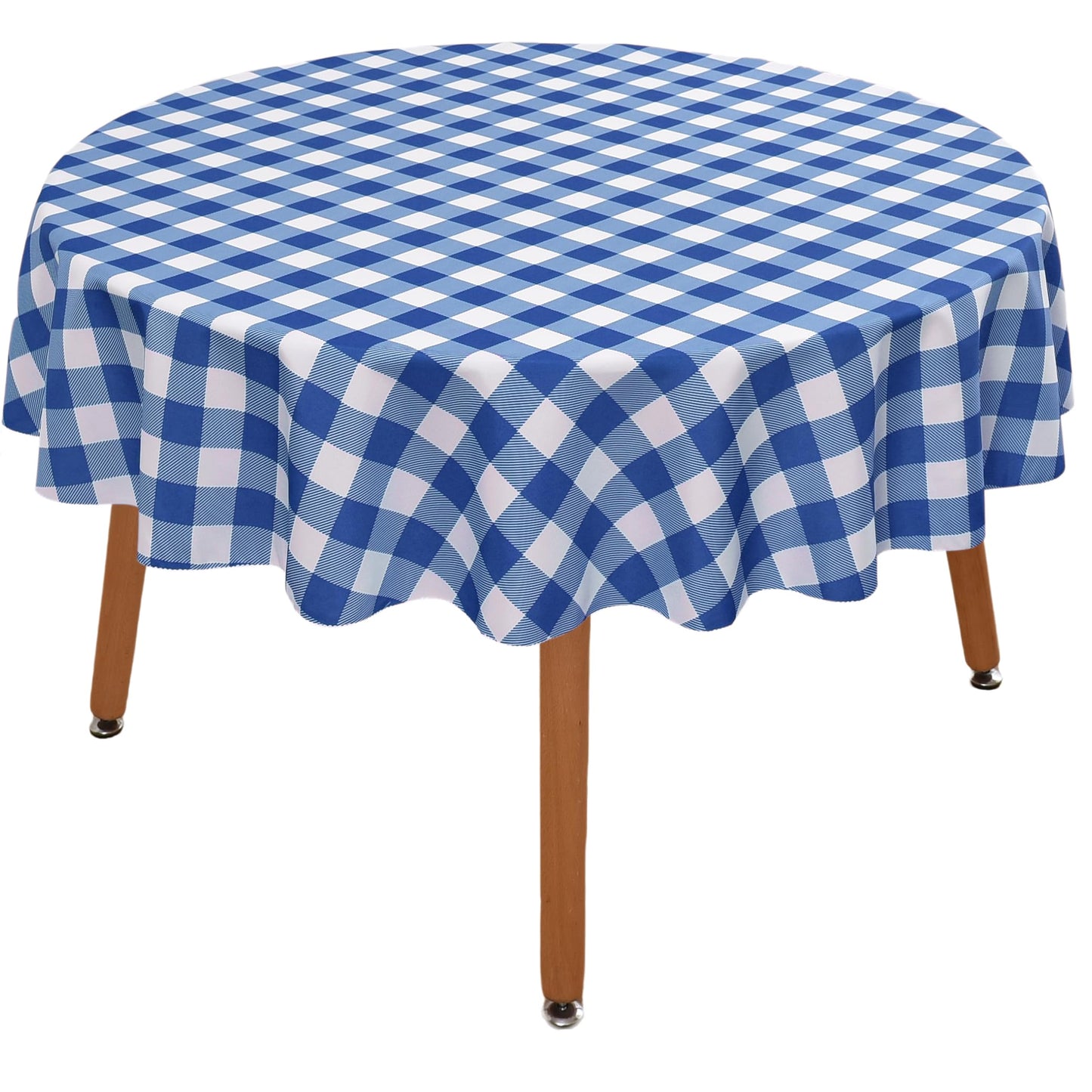 Waterproof Checkered Tablecloth Fabric - Rectangle 58x84 Inch Classic Gingham Buffalo Plaid Table Cloth for Indoor/Outdoor Use - Washable Table Cover for Kitchen, BBQs, and Parties