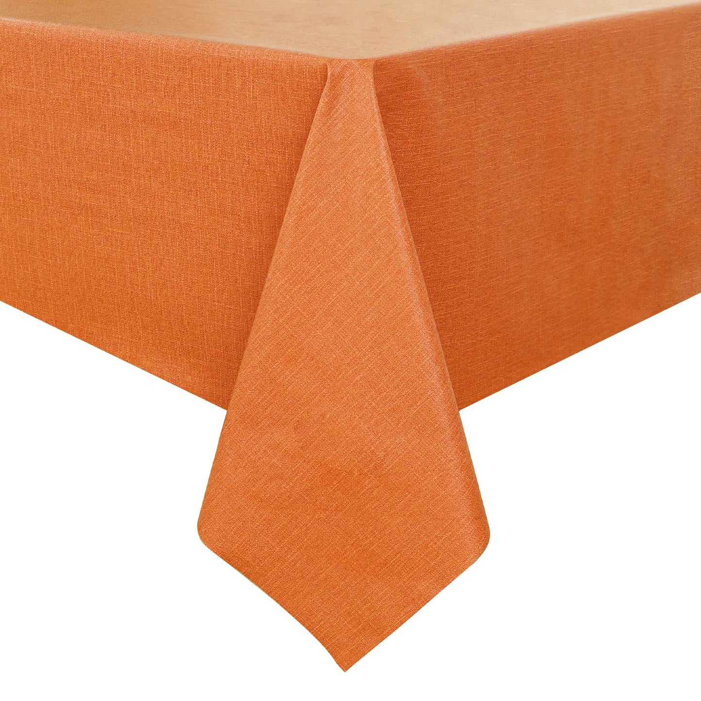 Romanstile 100% Waterproof PVC Tablecloth Rectangle, Outdoor Oil Spill Proof Stain Resistant Vinyl Table Cloth, Wipe Clean Plastic Table Covers for Kitchen/Dining/Parties - 54 x 78 Inch, Light Grey