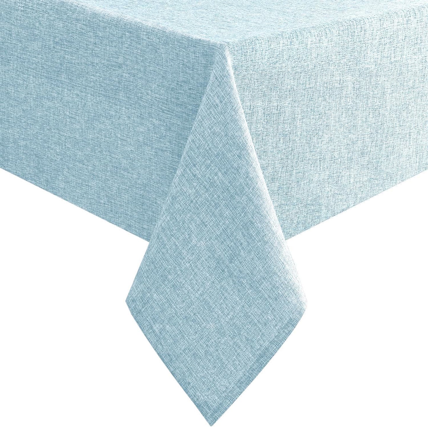 Beige Faux Linen Rectangle Tablecloth 60 x 102 Inch for Dining Room | Linen Texture Table Cover, Wrinkle and Stain Resistant, Durable and Washable Table Cloth for Kitchen Party Home Decor