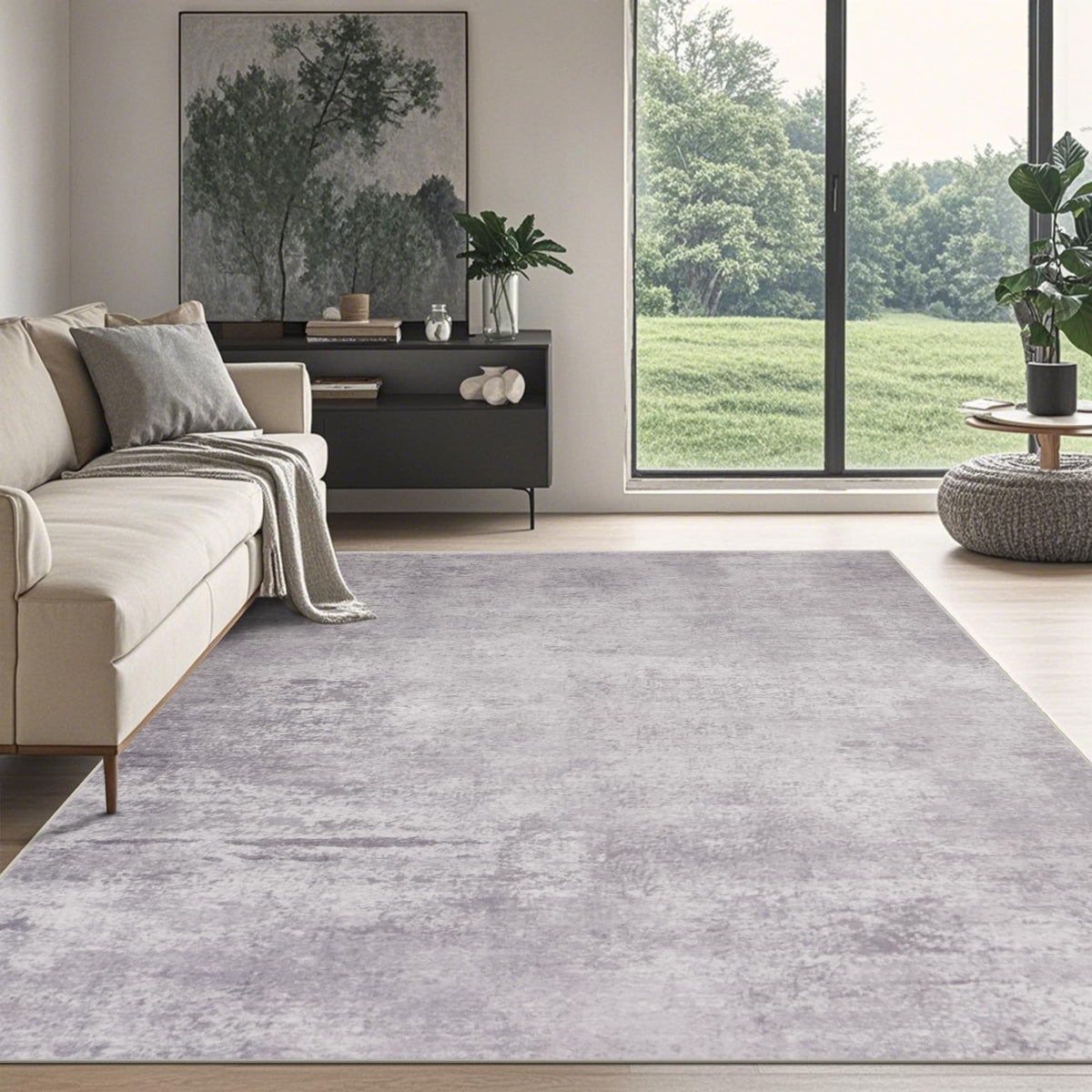 Washable Rugs 8x10 Area Rugs for Living Room,Bedroom,Dining Room Carpet | Ultra Soft Faux Wool,Kids & Pet Friendly,Machine Washable,Non-Slip & Non-Shedding,Large Vintage Low Pile Rug for Home Office