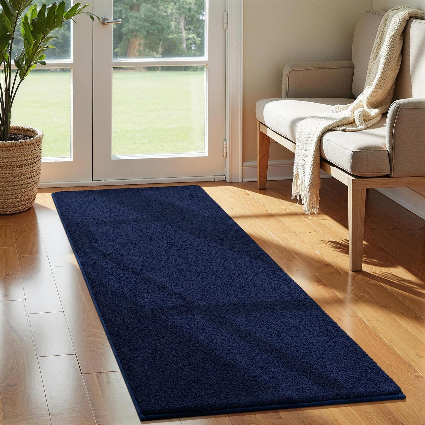 Vasofe Black Area Rugs for Living Room Bedroom, 4x6 Modern Memory Foam Rug | Thickened Throw Carpet, Super Soft Kids Boys Girls Rug, Non Slip Washable Carpets for Dorm Nursery Classroom Office Decor