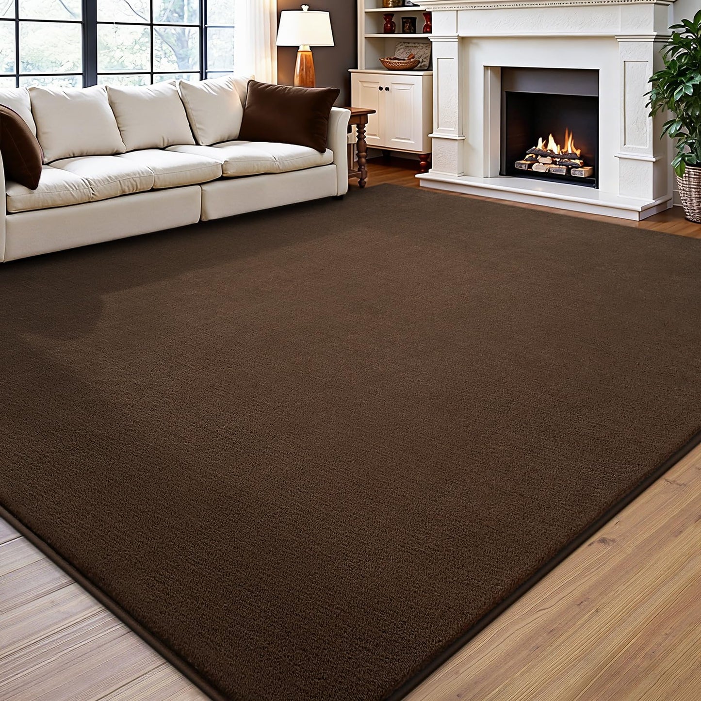 Vasofe Black Area Rugs for Living Room Bedroom, 4x6 Modern Memory Foam Rug | Thickened Throw Carpet, Super Soft Kids Boys Girls Rug, Non Slip Washable Carpets for Dorm Nursery Classroom Office Decor
