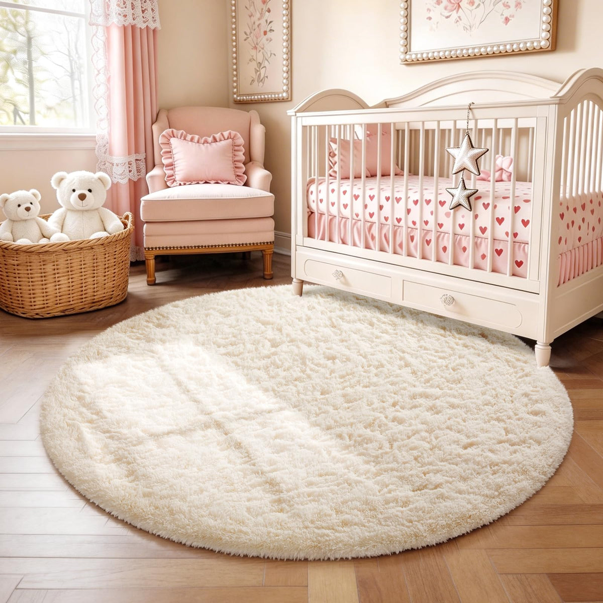 Ophanie Area Rugs for Living Room Bedroom, Washable Non-Slip Fluffy Soft Grey Shag Carpet, Indoor Floor Gray 4x6 Fuzzy Shaggy Living Room Plush Rug for Kids Home Dorm Decor Aesthetic