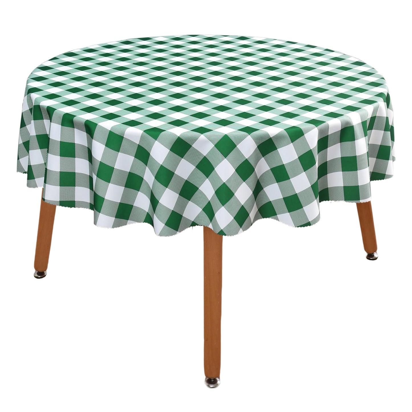 Waterproof Checkered Tablecloth Fabric - Rectangle 58x84 Inch Classic Gingham Buffalo Plaid Table Cloth for Indoor/Outdoor Use - Washable Table Cover for Kitchen, BBQs, and Parties