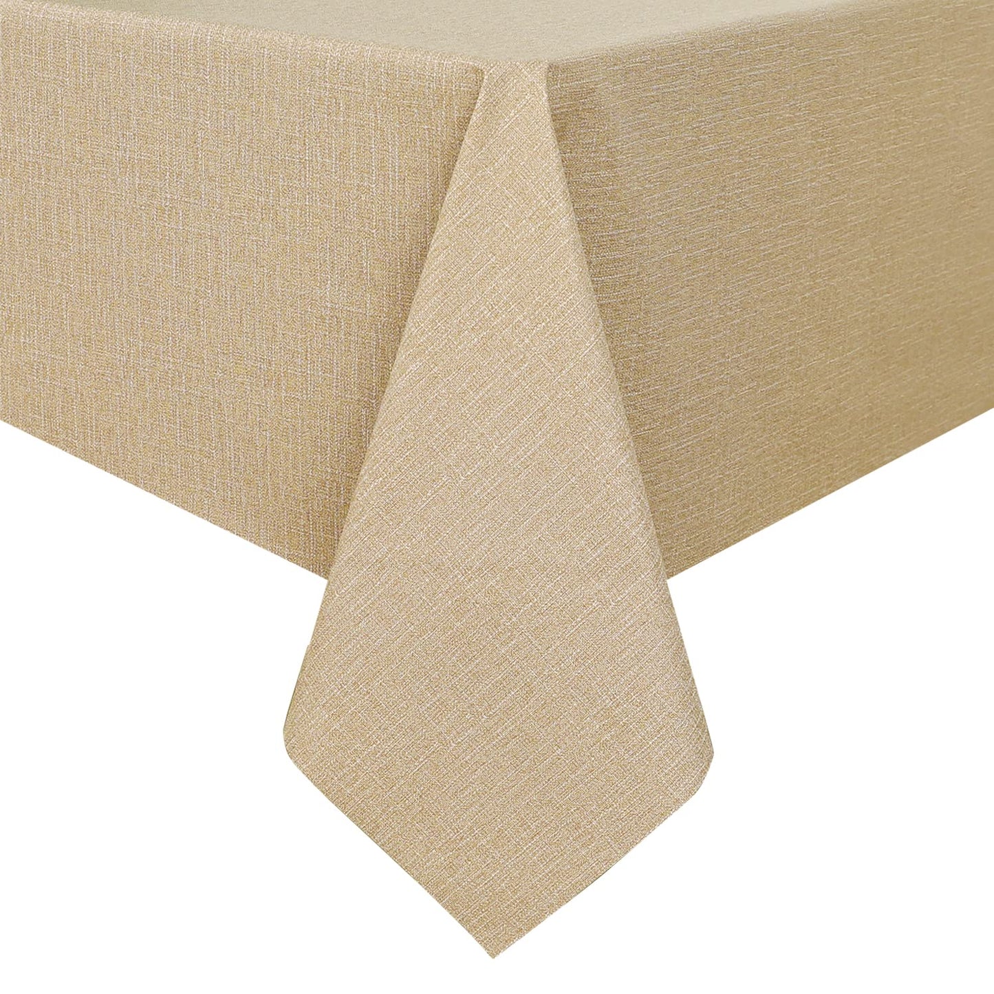 Romanstile 100% Waterproof PVC Tablecloth Rectangle, Outdoor Oil Spill Proof Stain Resistant Vinyl Table Cloth, Wipe Clean Plastic Table Covers for Kitchen/Dining/Parties - 54 x 78 Inch, Light Grey