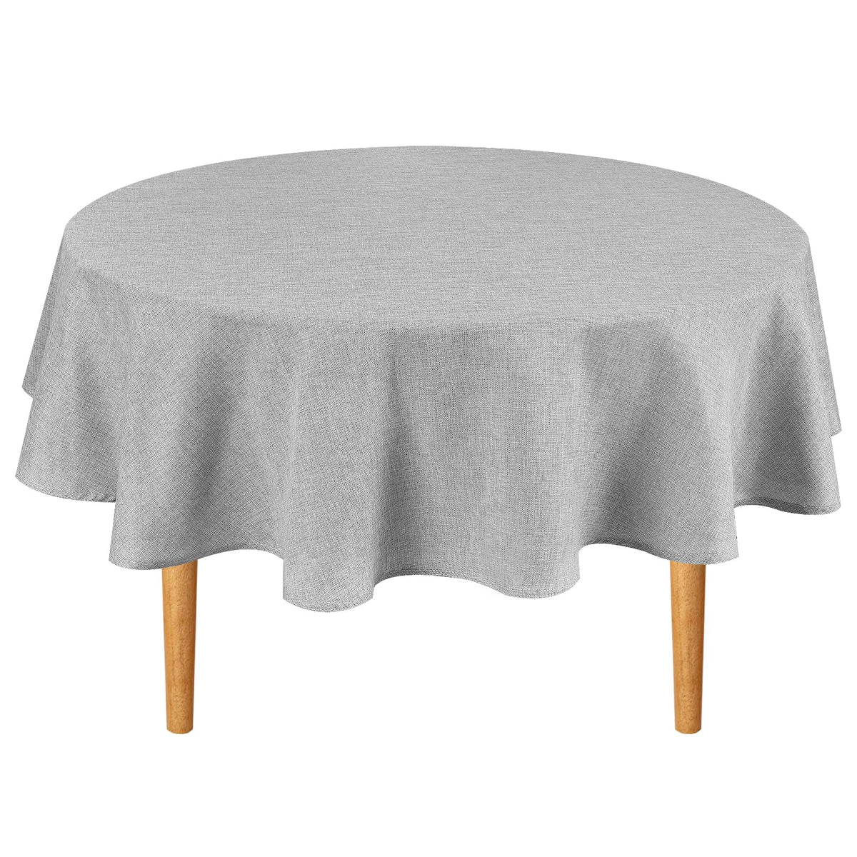Beige Faux Linen Rectangle Tablecloth 60 x 102 Inch for Dining Room | Linen Texture Table Cover, Wrinkle and Stain Resistant, Durable and Washable Table Cloth for Kitchen Party Home Decor
