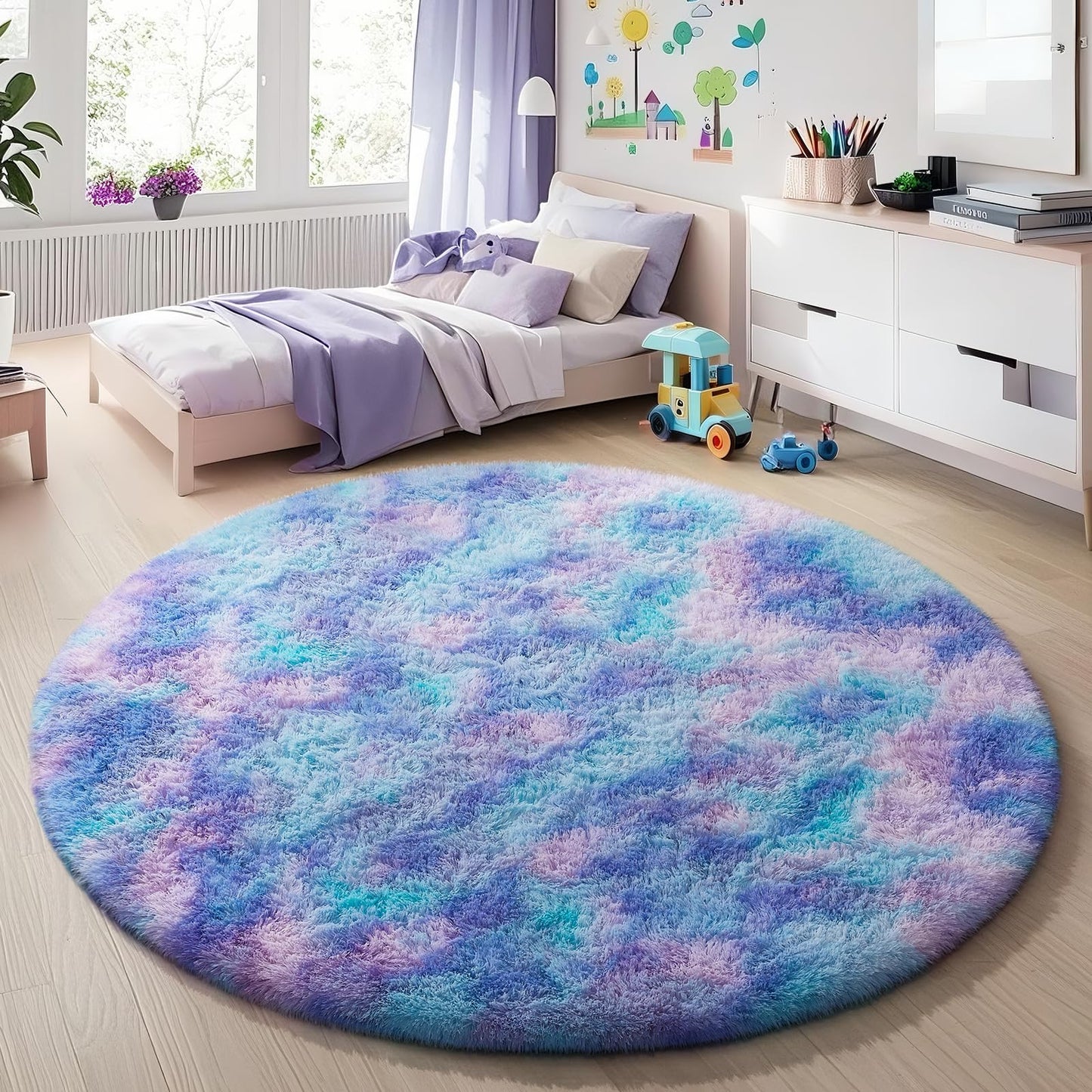 Ophanie Area Rugs for Living Room Bedroom, Washable Non-Slip Fluffy Soft Grey Shag Carpet, Indoor Floor Gray 4x6 Fuzzy Shaggy Living Room Plush Rug for Kids Home Dorm Decor Aesthetic