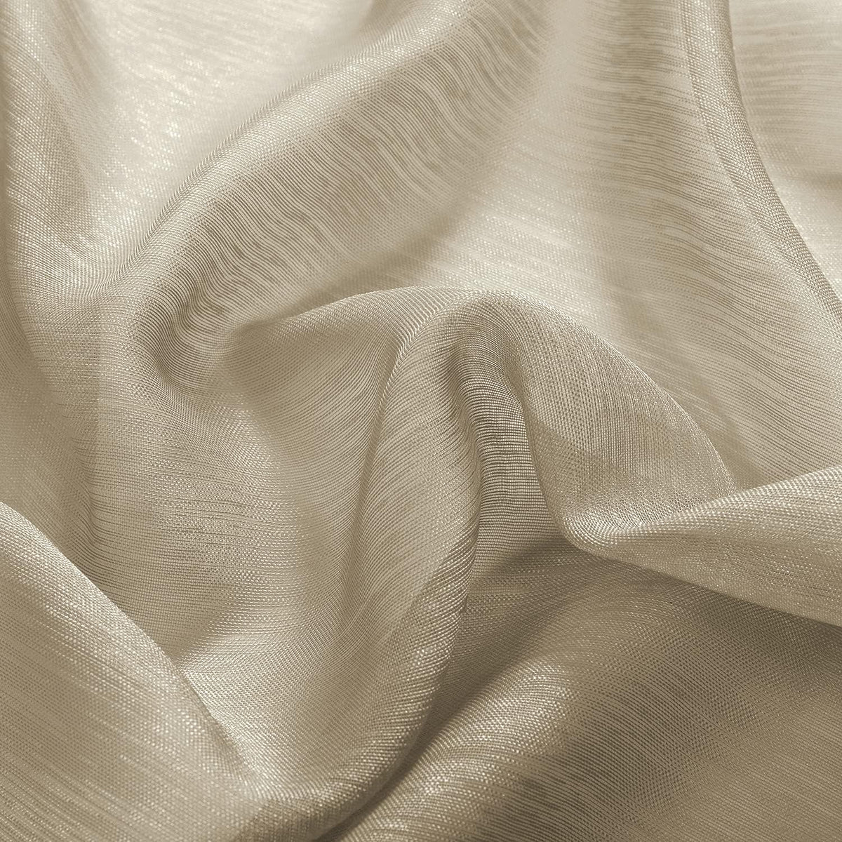 108 Inch Extra Length Sheer Curtains for Bedroom - Grommet Top Solid Luxury Soft Gauze Voile Window Panels for Patio(52 W x 108 L,Taupe,2 Pieces)