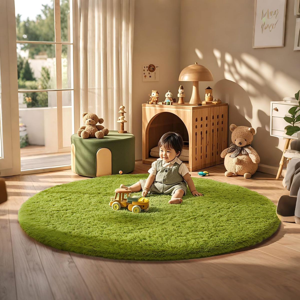 Ophanie Area Rugs for Living Room Bedroom, Washable Non-Slip Fluffy Soft Grey Shag Carpet, Indoor Floor Gray 4x6 Fuzzy Shaggy Living Room Plush Rug for Kids Home Dorm Decor Aesthetic