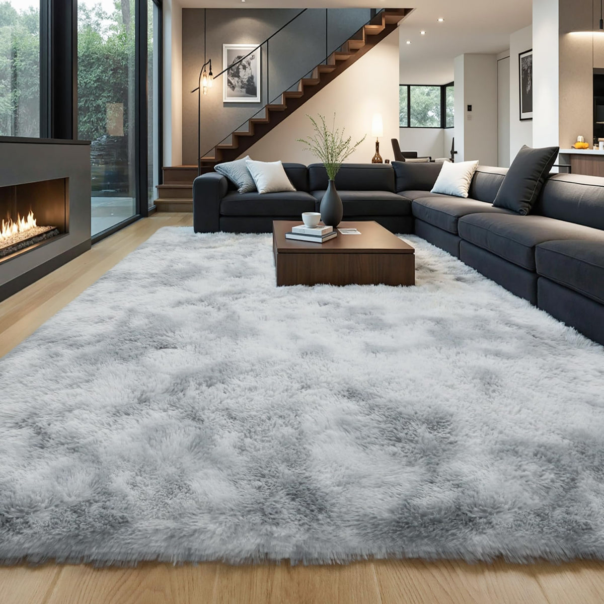 Pink Fluffy 4x6 Area Rugs for Bedroom Girls, Plush Washable Carpet | Area Rug for Kids Room, Nursery, Dorm Room, Non Slip Shaggy Floor Carpet