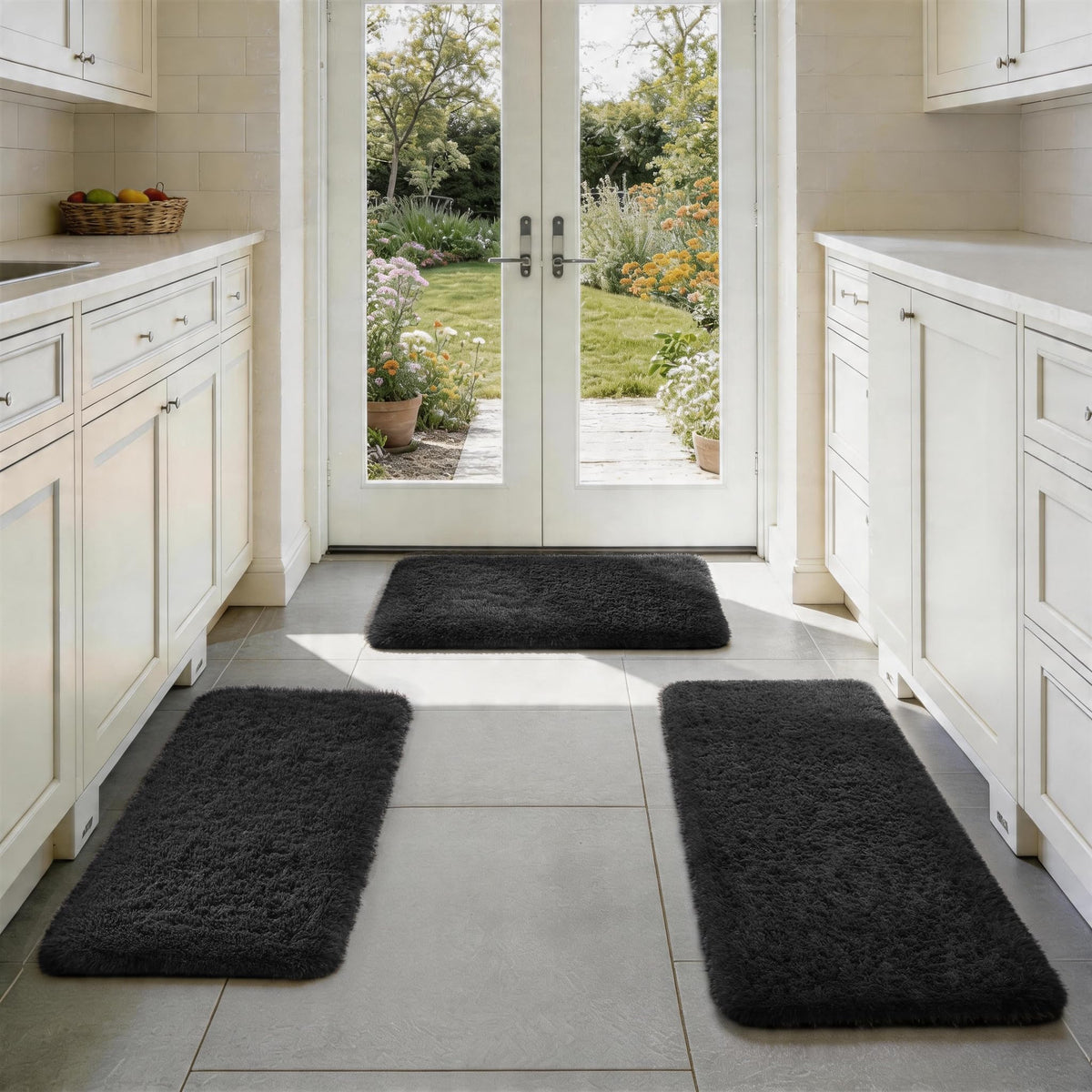 Ophanie Area Rugs for Living Room Bedroom, Washable Non-Slip Fluffy Soft Grey Shag Carpet, Indoor Floor Gray 4x6 Fuzzy Shaggy Living Room Plush Rug for Kids Home Dorm Decor Aesthetic