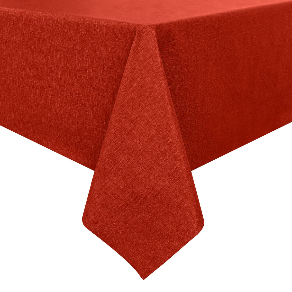 Romanstile 100% Waterproof PVC Tablecloth Rectangle, Outdoor Oil Spill Proof Stain Resistant Vinyl Table Cloth, Wipe Clean Plastic Table Covers for Kitchen/Dining/Parties - 54 x 78 Inch, Light Grey