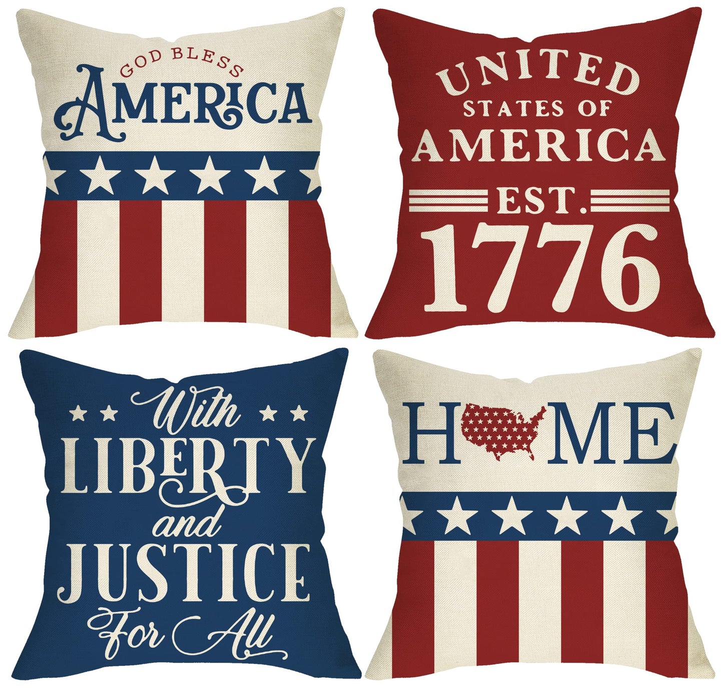 Life is Better at The Lake House Decorative 18x18 Throw Pillow Cover | Set of 4, Lakehouse Retro Paddle Boat Decoration, Summer Farmhouse Pillowcase Cushion Case Home Decor for Sofa Couch