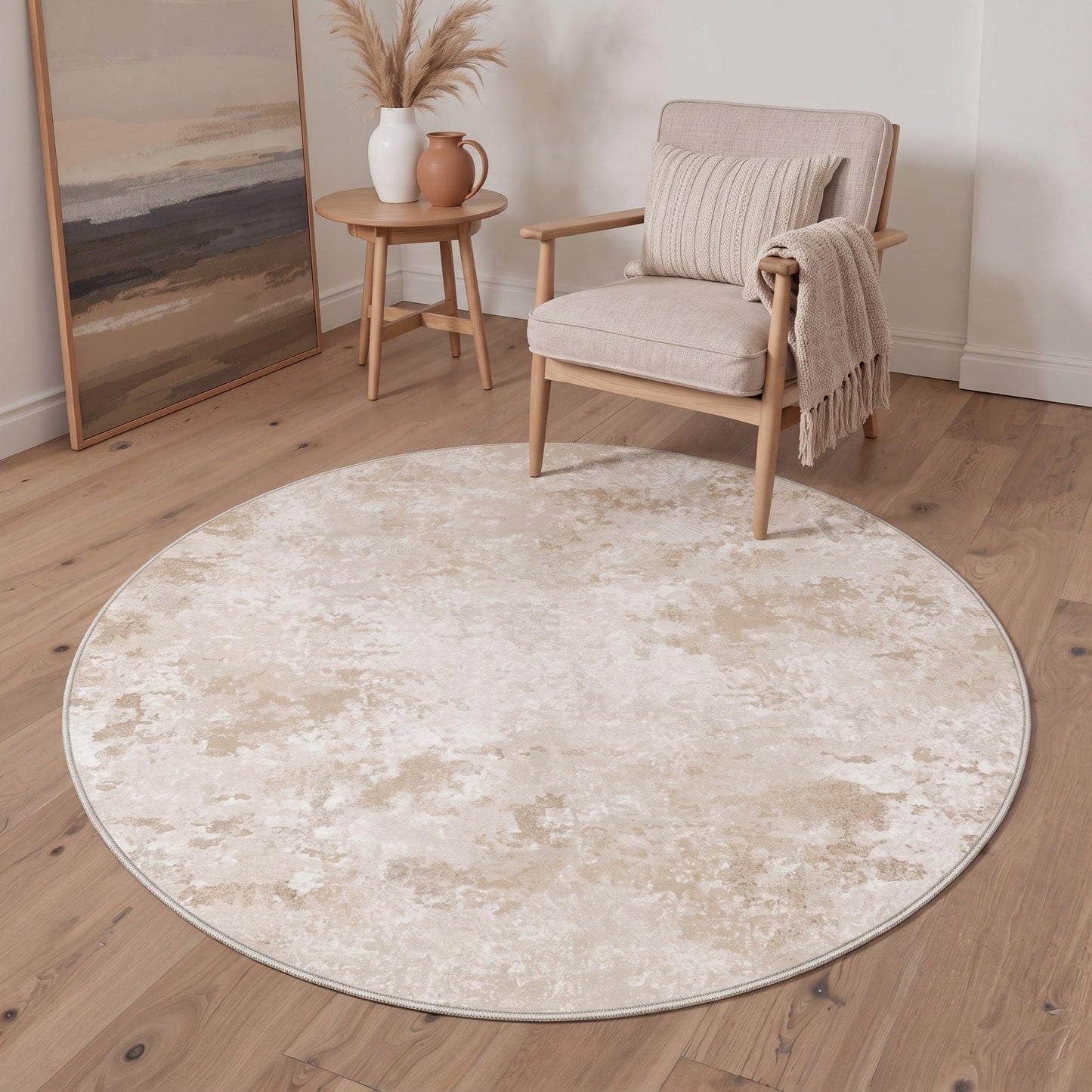 BEIMO 5x7 Green Abstract Area Rug, Washable Non-Slip for Bedroom | Soft Low-Pile Carpet, Lightweight and Easy to Vacuum, Sage Living Rooms, Dining Rooms, Bedrooms, and Home Offices