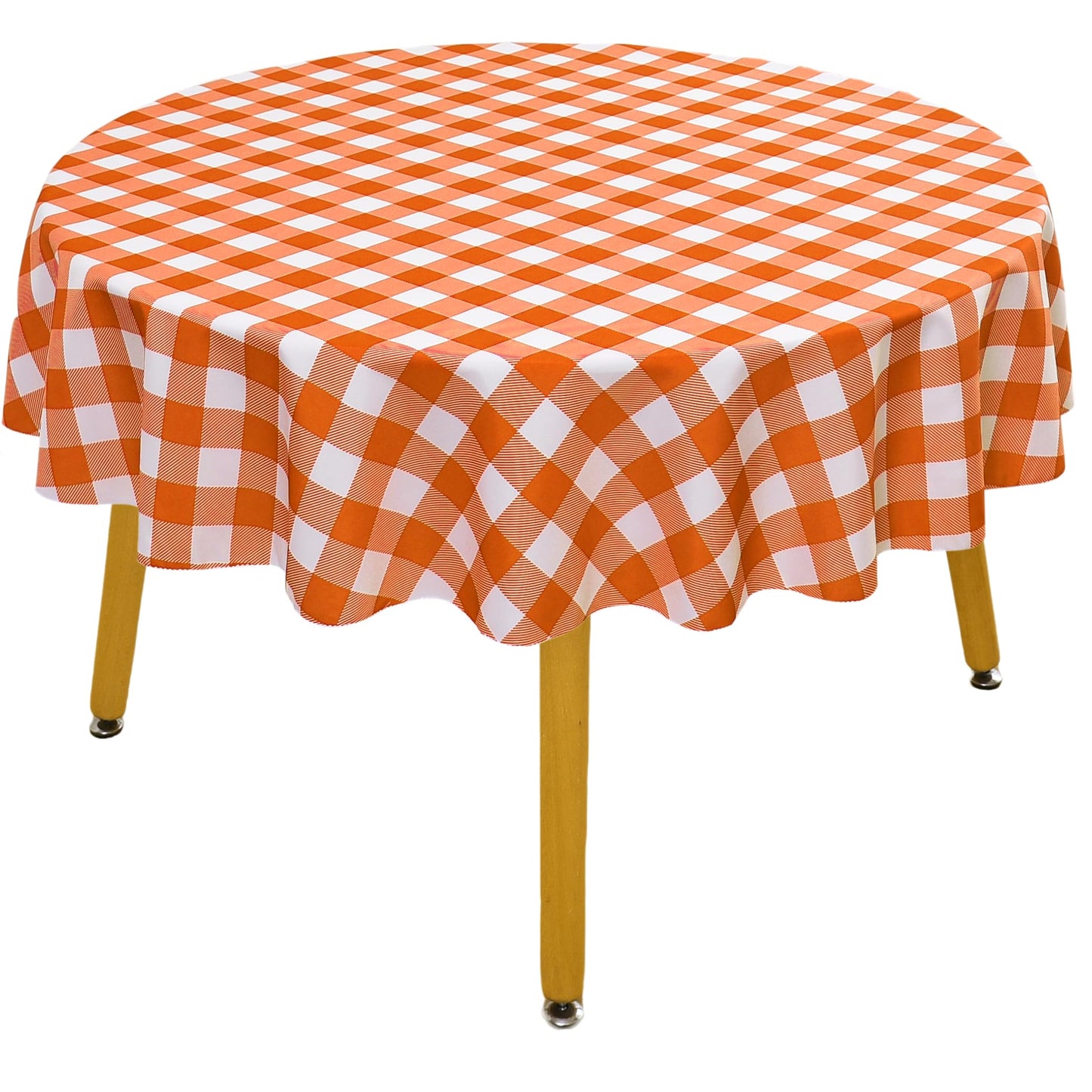 Waterproof Checkered Tablecloth Fabric - Rectangle 58x84 Inch Classic Gingham Buffalo Plaid Table Cloth for Indoor/Outdoor Use - Washable Table Cover for Kitchen, BBQs, and Parties