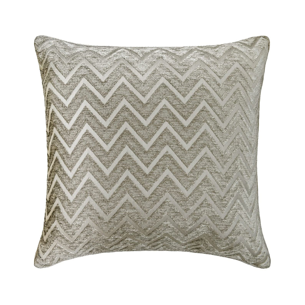 HomeCentric Silver Faux Leather Pearl Leaves Pillow, 24x24 inch, Silk, Contemporary Floral - Silver Beauty