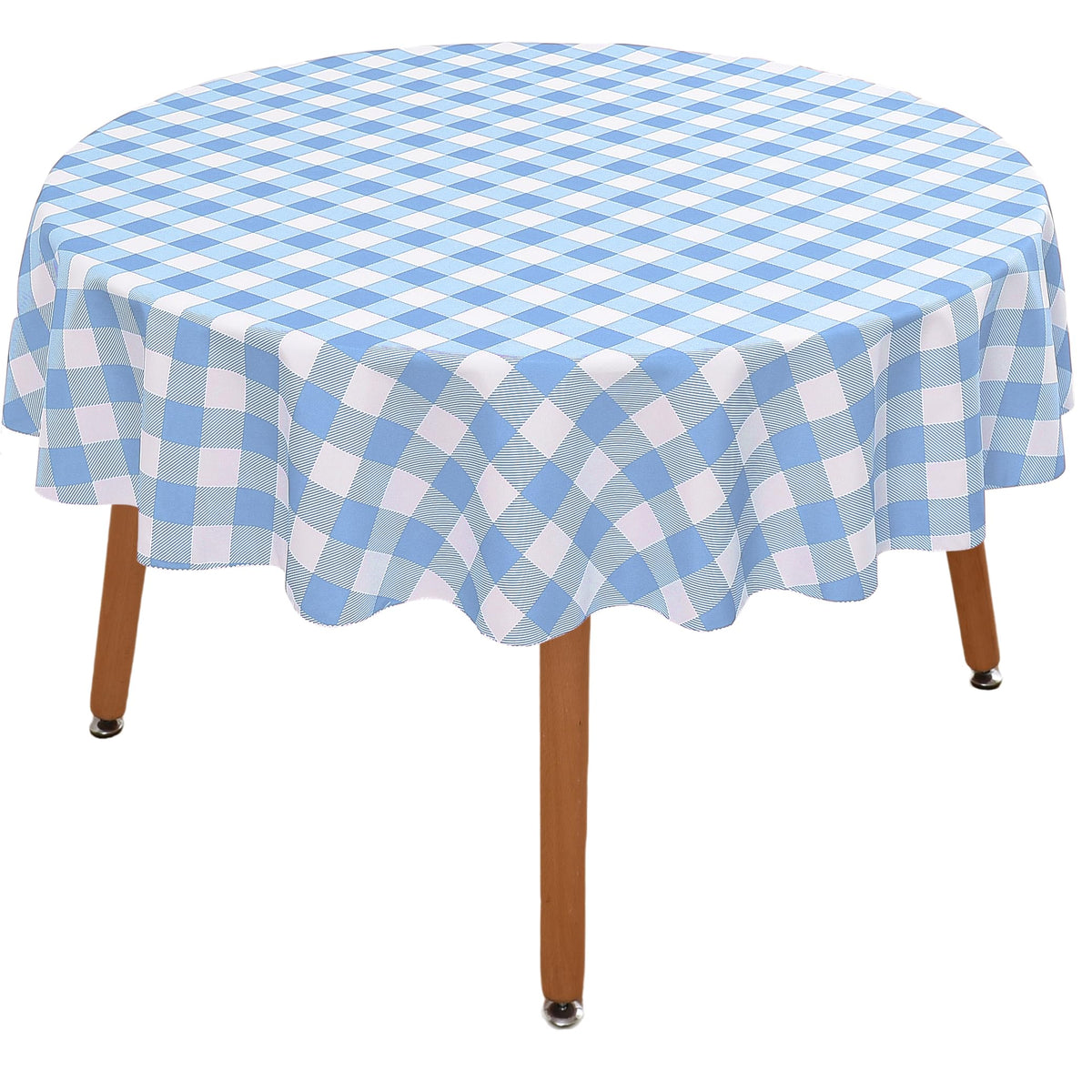 Waterproof Checkered Tablecloth Fabric - Rectangle 58x84 Inch Classic Gingham Buffalo Plaid Table Cloth for Indoor/Outdoor Use - Washable Table Cover for Kitchen, BBQs, and Parties
