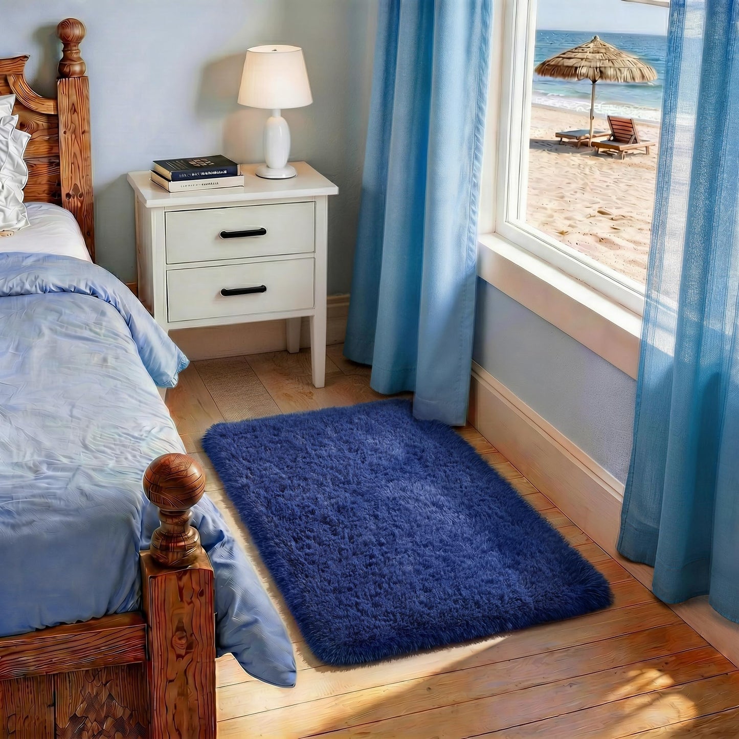 Ophanie Area Rugs for Living Room Bedroom, Washable Non-Slip Fluffy Soft Grey Shag Carpet, Indoor Floor Gray 4x6 Fuzzy Shaggy Living Room Plush Rug for Kids Home Dorm Decor Aesthetic