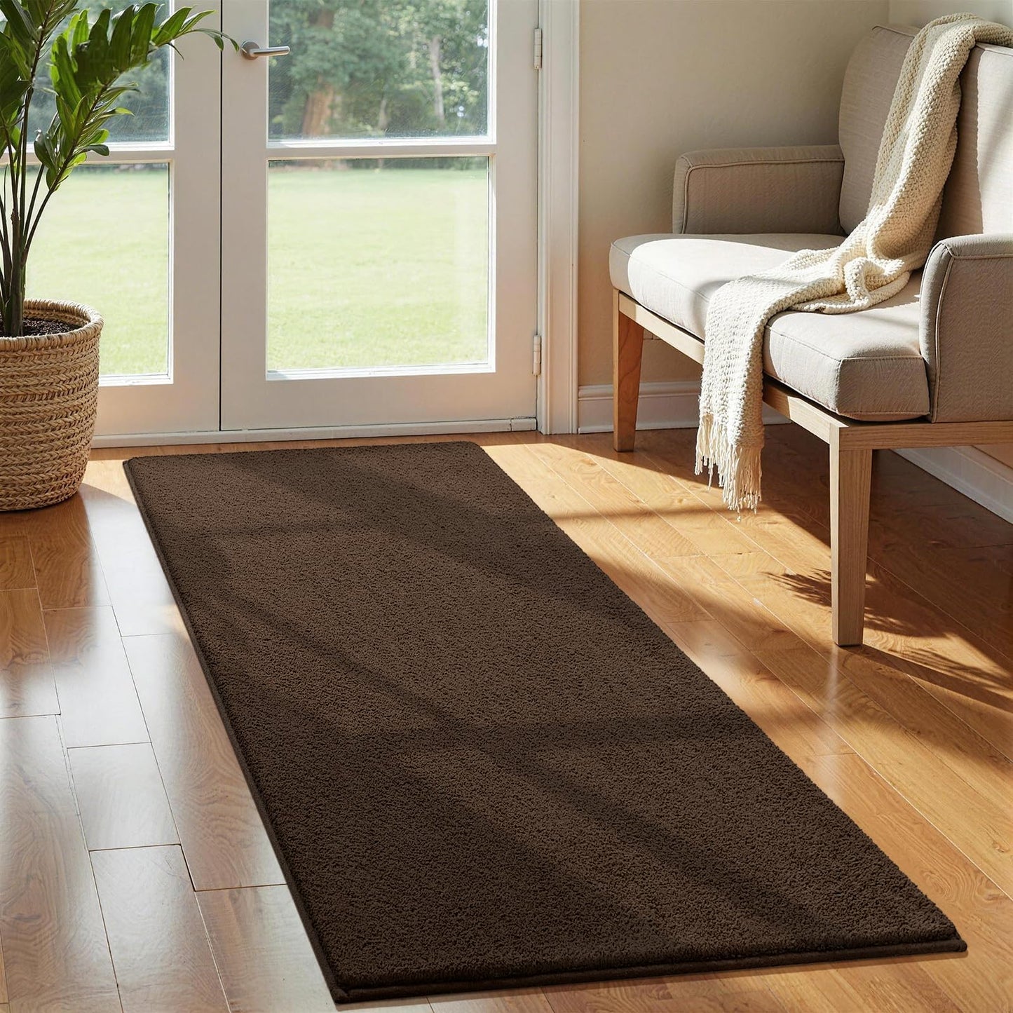 Vasofe Black Area Rugs for Living Room Bedroom, 4x6 Modern Memory Foam Rug | Thickened Throw Carpet, Super Soft Kids Boys Girls Rug, Non Slip Washable Carpets for Dorm Nursery Classroom Office Decor