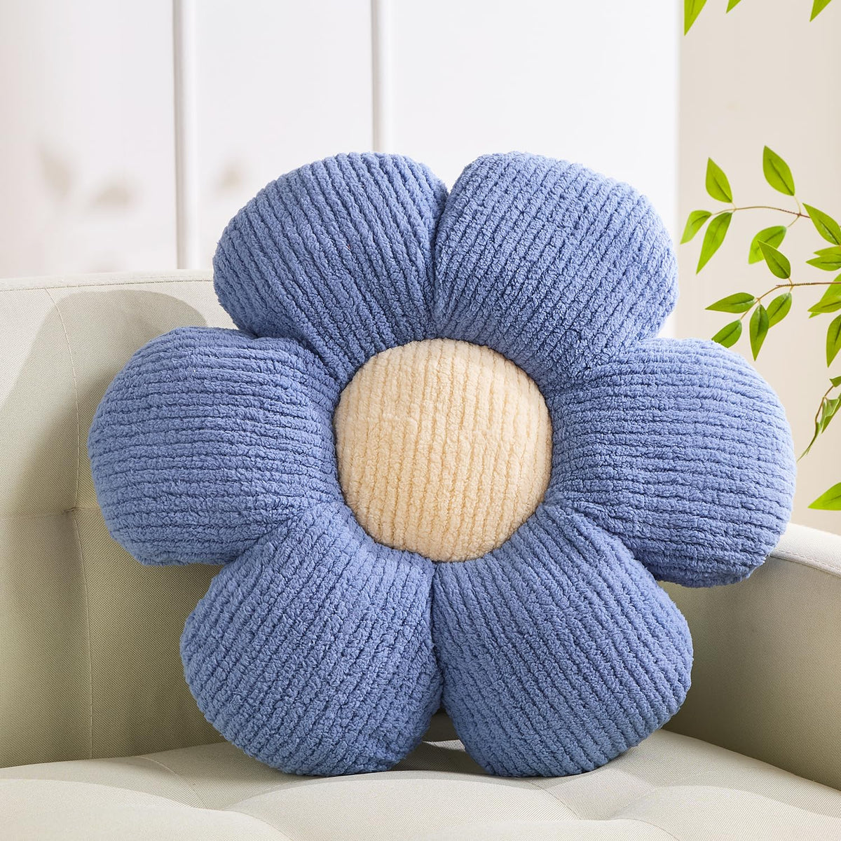 XIAIJIA Flower Pillow, Pink Daisy Throw Pillows, Flower Cushion 15.7 Inch | Decorative pillows, cute flower shaped pillow, flower pillows for bed, floral cushions, decor for bedroom, couch, sofa