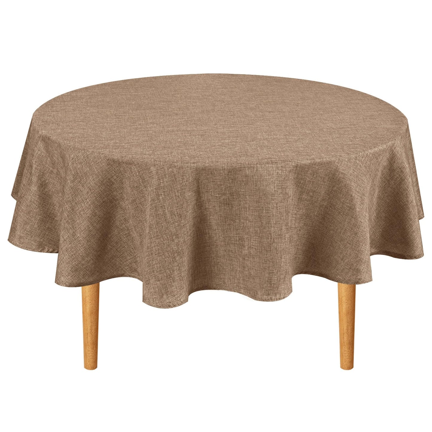 Beige Faux Linen Rectangle Tablecloth 60 x 102 Inch for Dining Room | Linen Texture Table Cover, Wrinkle and Stain Resistant, Durable and Washable Table Cloth for Kitchen Party Home Decor