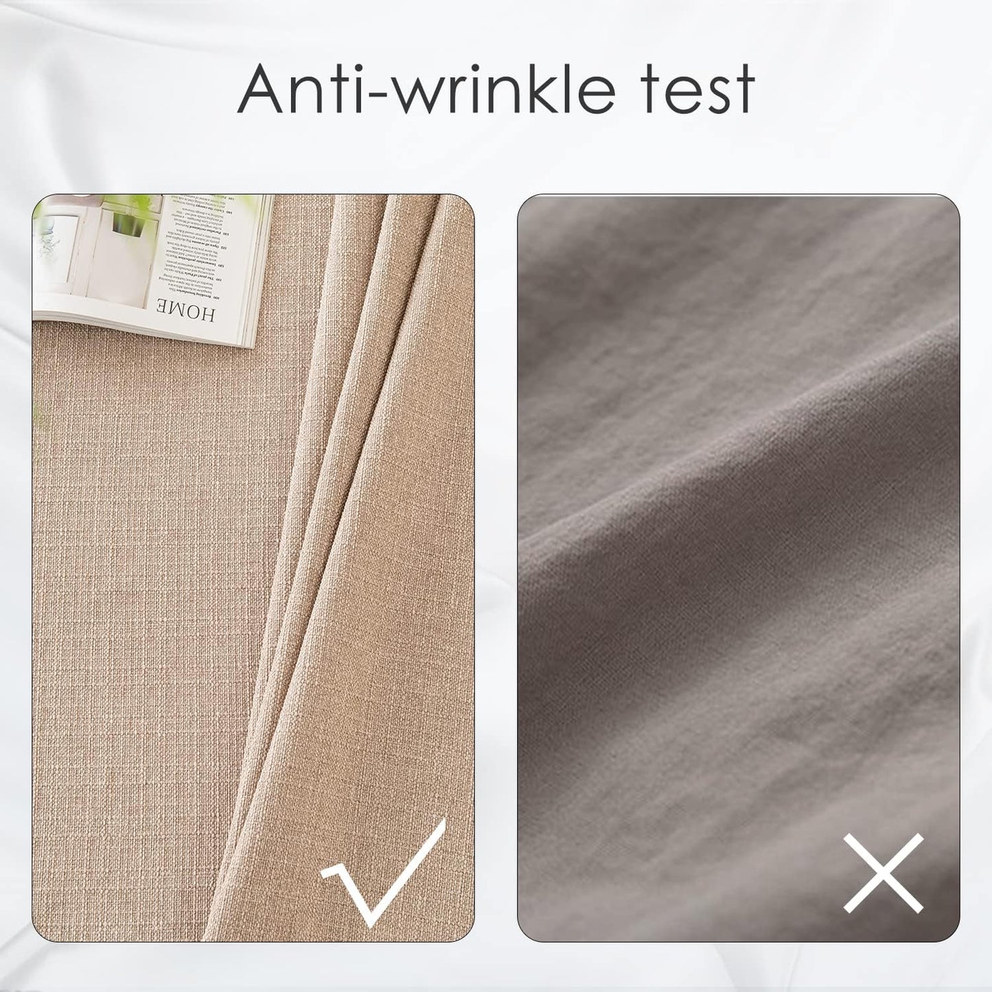 BALCONY & FALCON Rectangle Table Cloth Waterproof Beige 156"x90" | Rectangular Washable Wrinkle Resistant Table Cloth Linen Fabric Tablecloths for Dining Party Kitchen Wedding and Outdoor Use