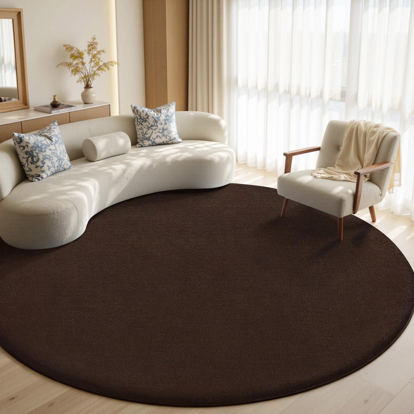 Sour Lemon Area Rugs 9x12 for Living Room Bedroom, Large Carpet Grey Rug | Washable, Non Slip, Big Soft Fluffy Plush Thick, Memory foam, Bedside Nersy Modern Area Rug for Playroom Kids Room