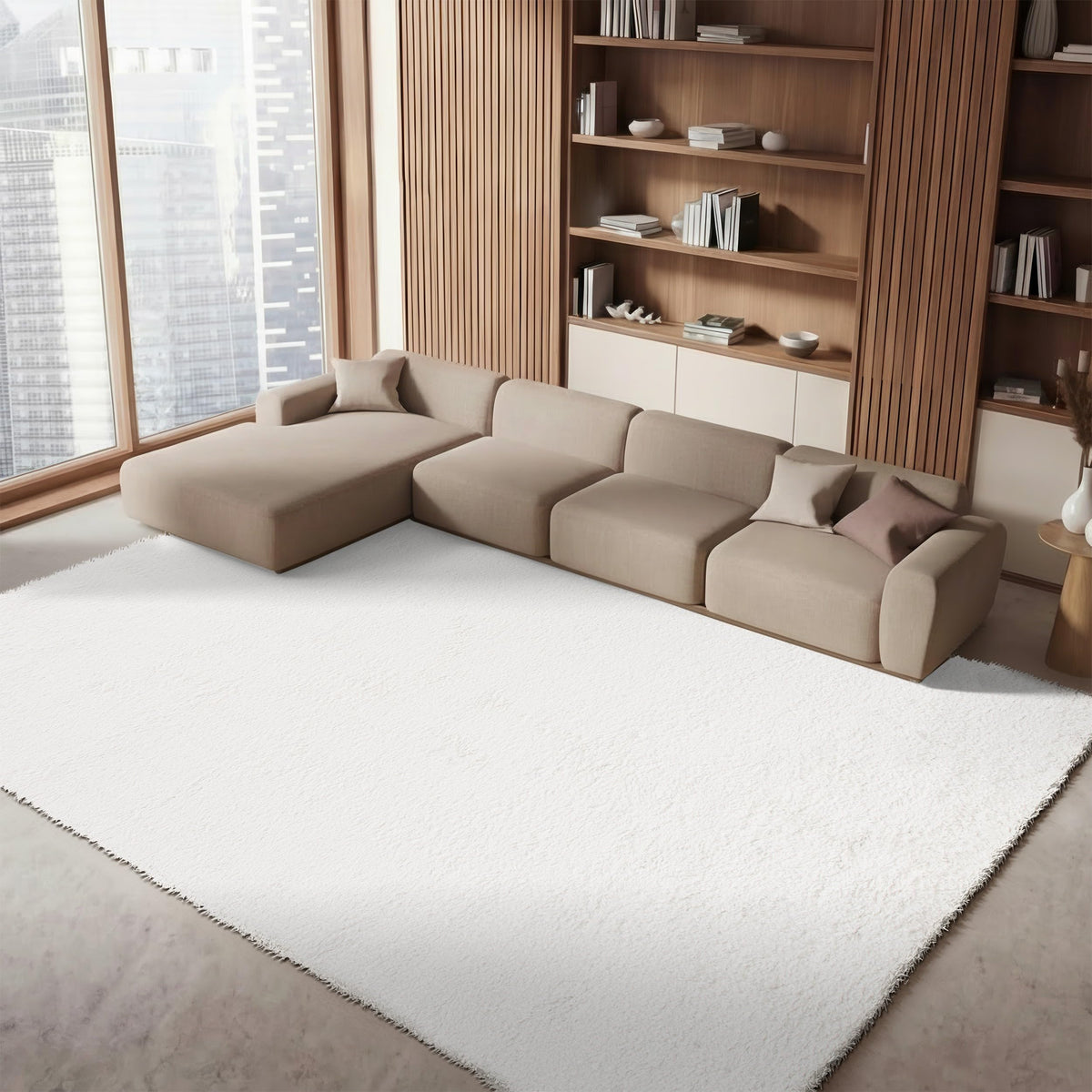 SAFAVIEH August Shag Collection Area Rug - 10' x 14', Green, Solid Design, Non-Shedding & Easy Care, 1.5-inch Thick Ideal for High Traffic Areas in Living Room, Bedroom (AUG200Y)