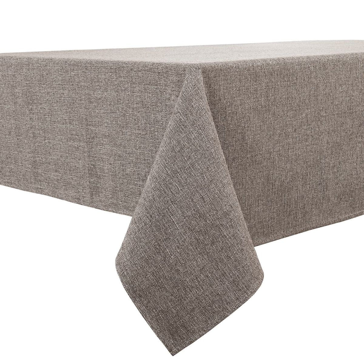 BALCONY & FALCON Rectangle Table Cloth Waterproof Beige 156"x90" | Rectangular Washable Wrinkle Resistant Table Cloth Linen Fabric Tablecloths for Dining Party Kitchen Wedding and Outdoor Use