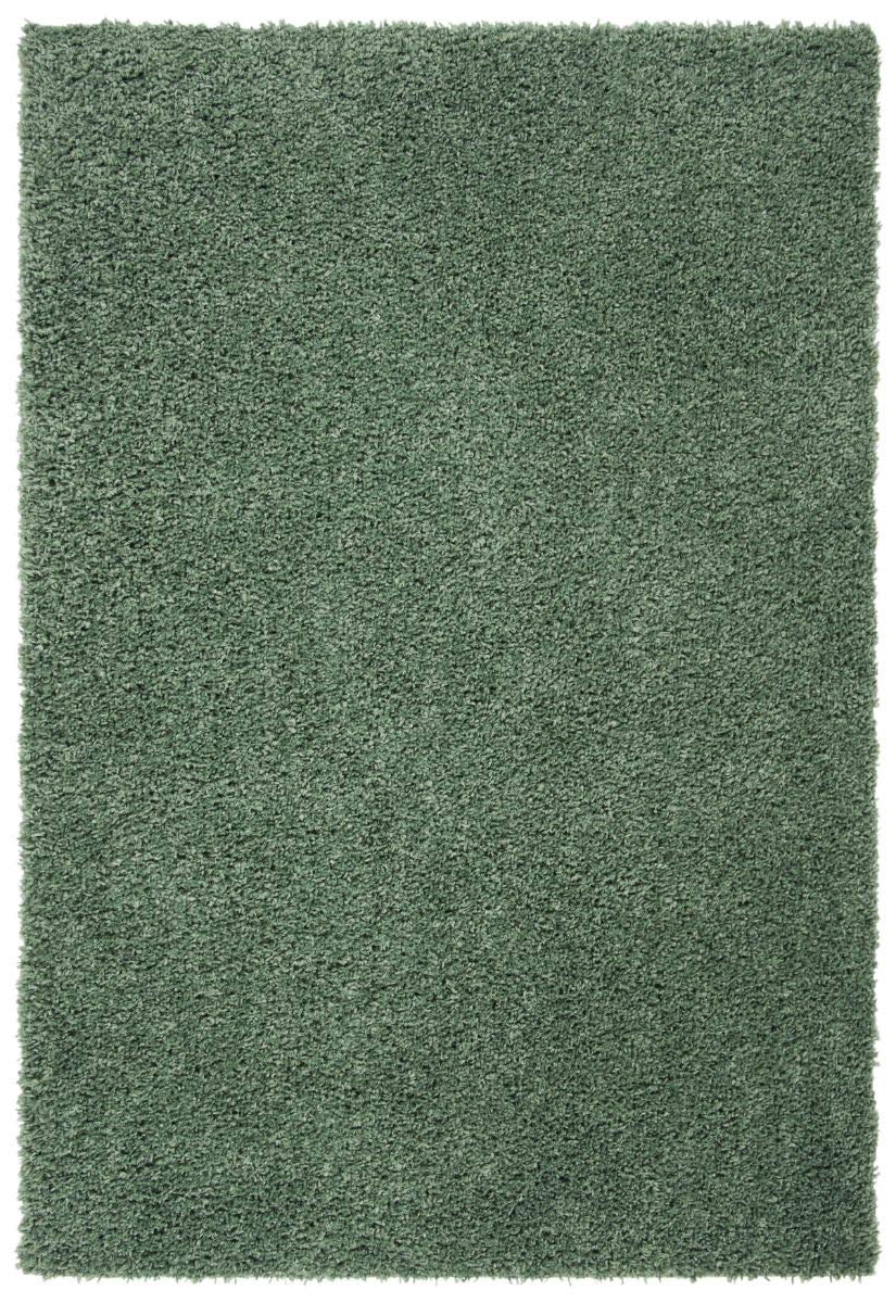 SAFAVIEH August Shag Collection Area Rug - 10' x 14', Green, Solid Design, Non-Shedding & Easy Care, 1.5-inch Thick Ideal for High Traffic Areas in Living Room, Bedroom (AUG200Y)