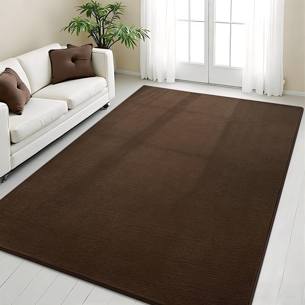 Vasofe Black Area Rugs for Living Room Bedroom, 4x6 Modern Memory Foam Rug | Thickened Throw Carpet, Super Soft Kids Boys Girls Rug, Non Slip Washable Carpets for Dorm Nursery Classroom Office Decor