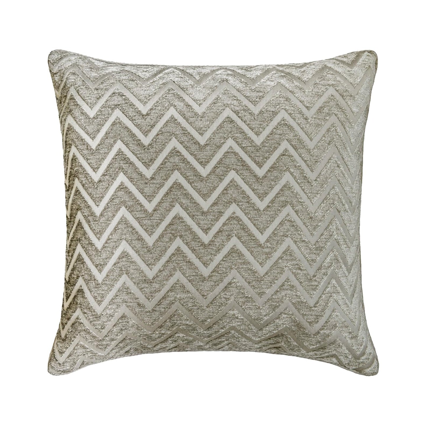 HomeCentric Silver Faux Leather Pearl Leaves Pillow, 24x24 inch, Silk, Contemporary Floral - Silver Beauty