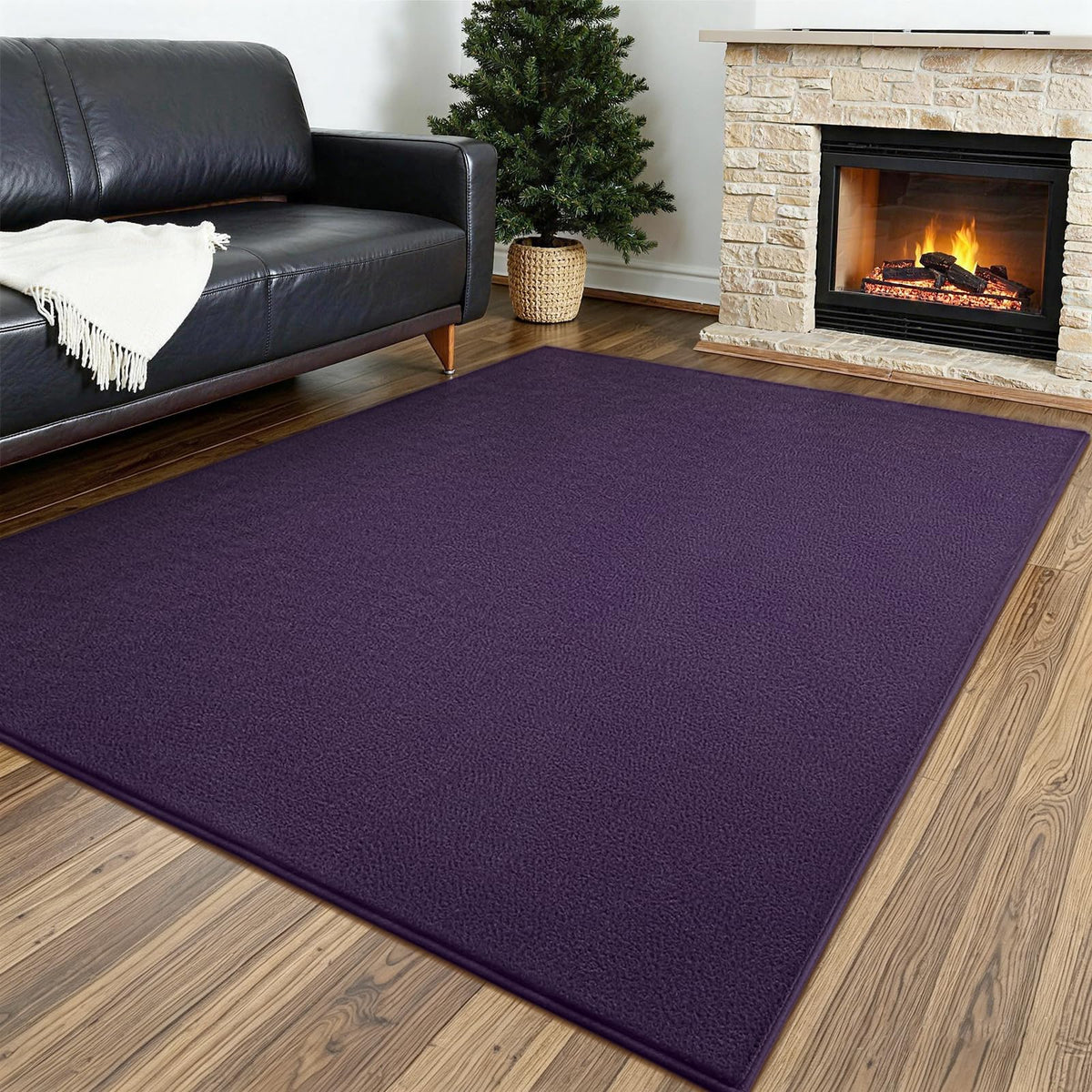 Vasofe Black Area Rugs for Living Room Bedroom, 4x6 Modern Memory Foam Rug | Thickened Throw Carpet, Super Soft Kids Boys Girls Rug, Non Slip Washable Carpets for Dorm Nursery Classroom Office Decor