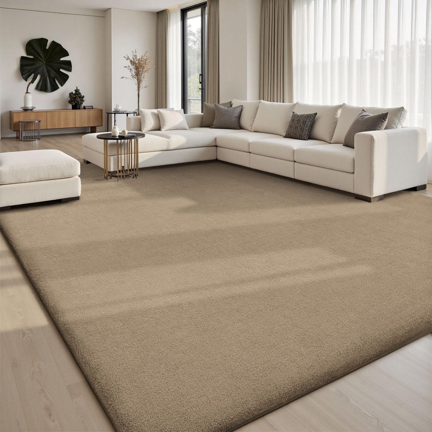 Sour Lemon Area Rugs 9x12 for Living Room Bedroom, Large Carpet Grey Rug | Washable, Non Slip, Big Soft Fluffy Plush Thick, Memory foam, Bedside Nersy Modern Area Rug for Playroom Kids Room